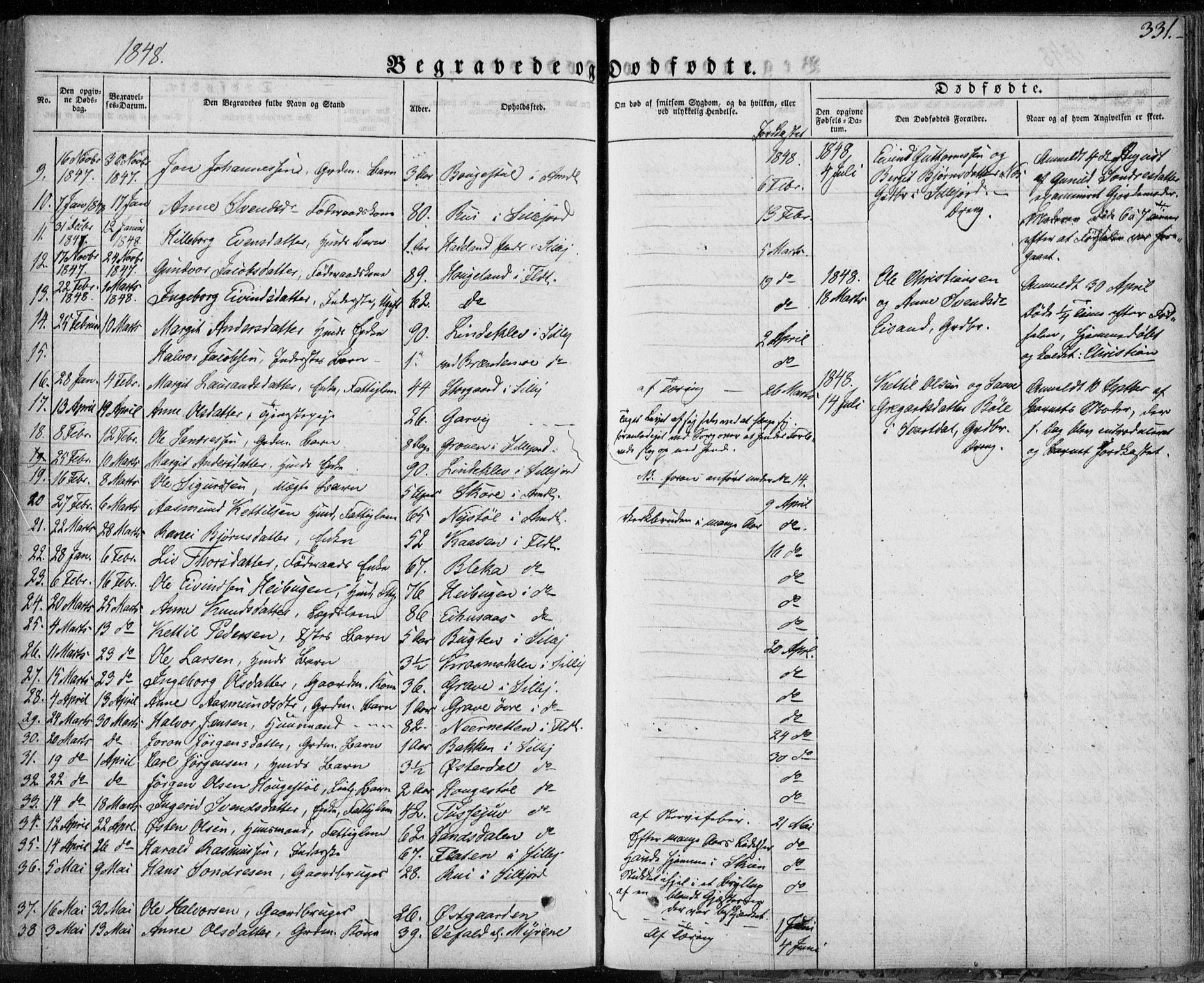 Seljord kirkebøker, AV/SAKO-A-20/F/Fa/L0011: Parish register (official) no. I 11, 1831-1849, p. 331