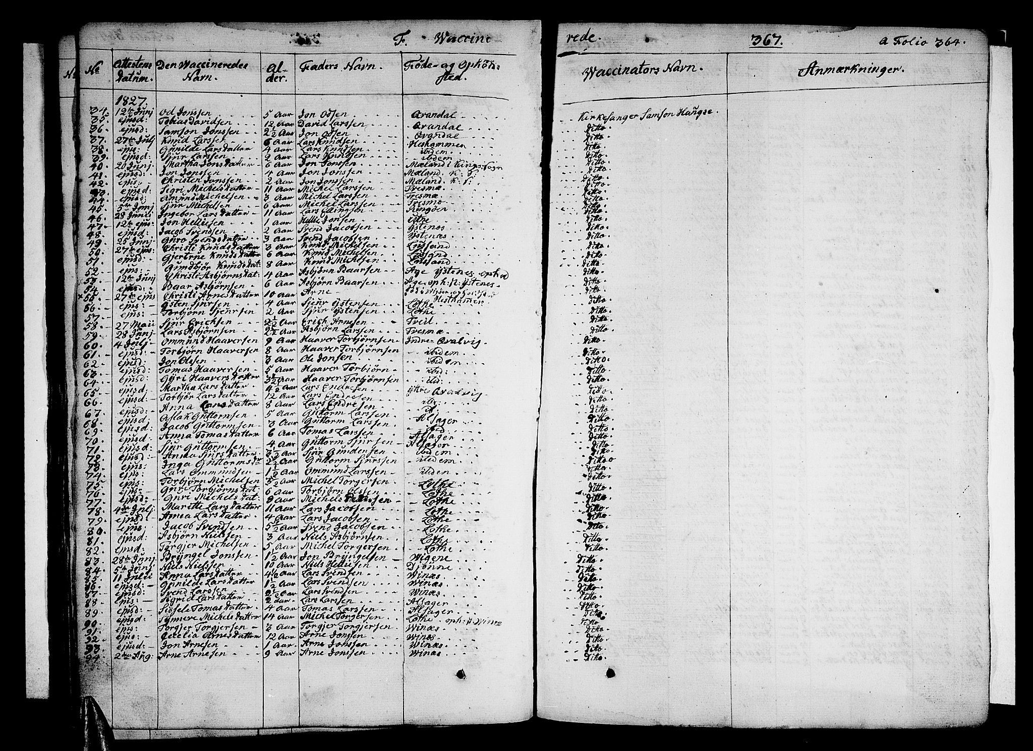 Ullensvang sokneprestembete, AV/SAB-A-78701/H/Haa: Parish register (official) no. A 10, 1825-1853, p. 367