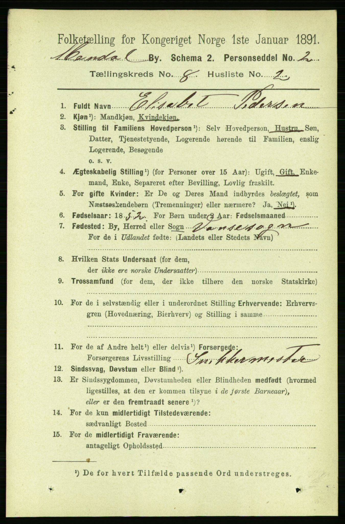 RA, 1891 census for 1002 Mandal, 1891, p. 2357