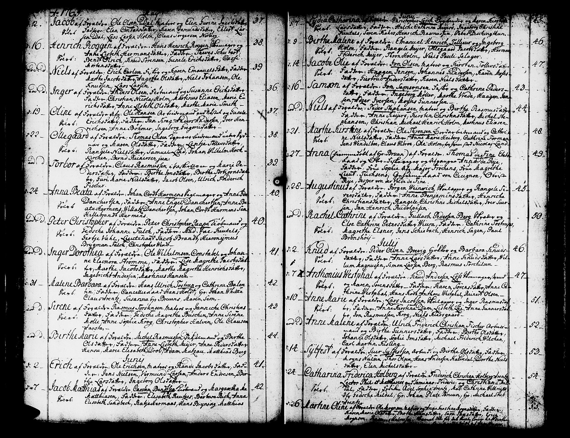 Domkirken sokneprestembete, AV/SAB-A-74801/H/Haa/L0003: Parish register (official) no. A 3, 1758-1789, p. 88-89