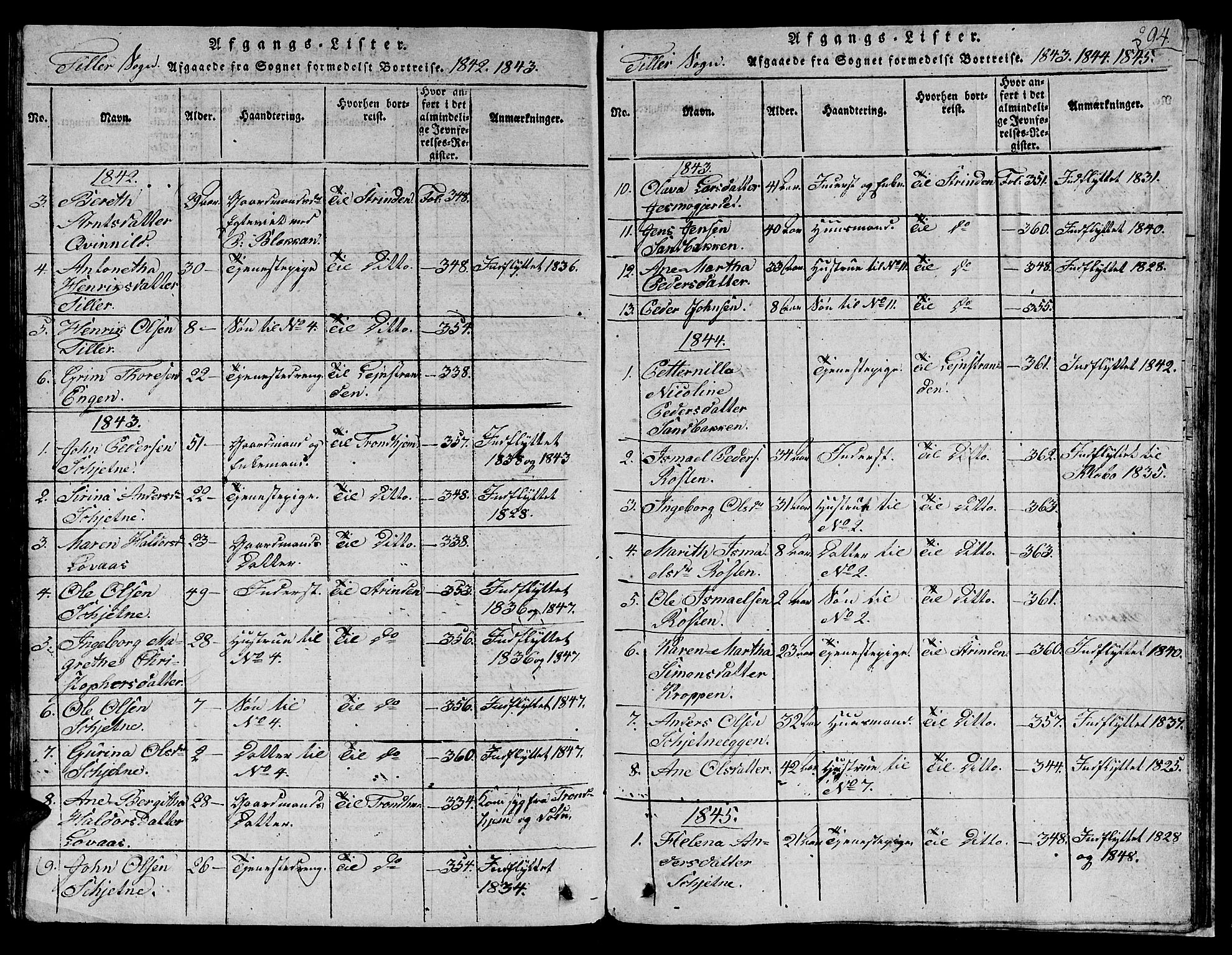 Ministerialprotokoller, klokkerbøker og fødselsregistre - Sør-Trøndelag, SAT/A-1456/621/L0458: Parish register (copy) no. 621C01, 1816-1865, p. 294