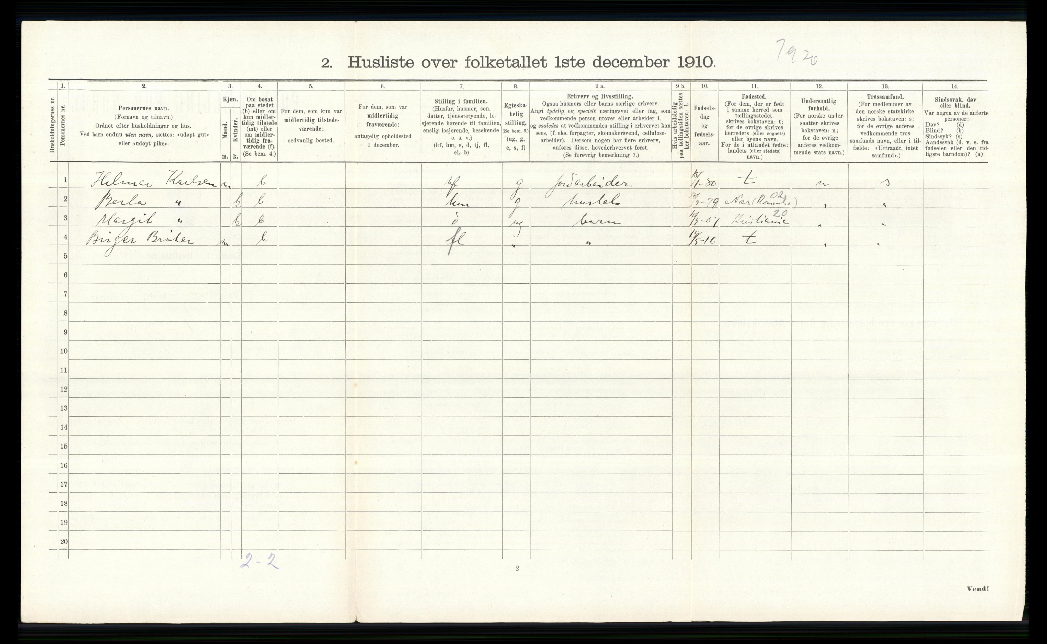 RA, 1910 census for Skedsmo, 1910, p. 924