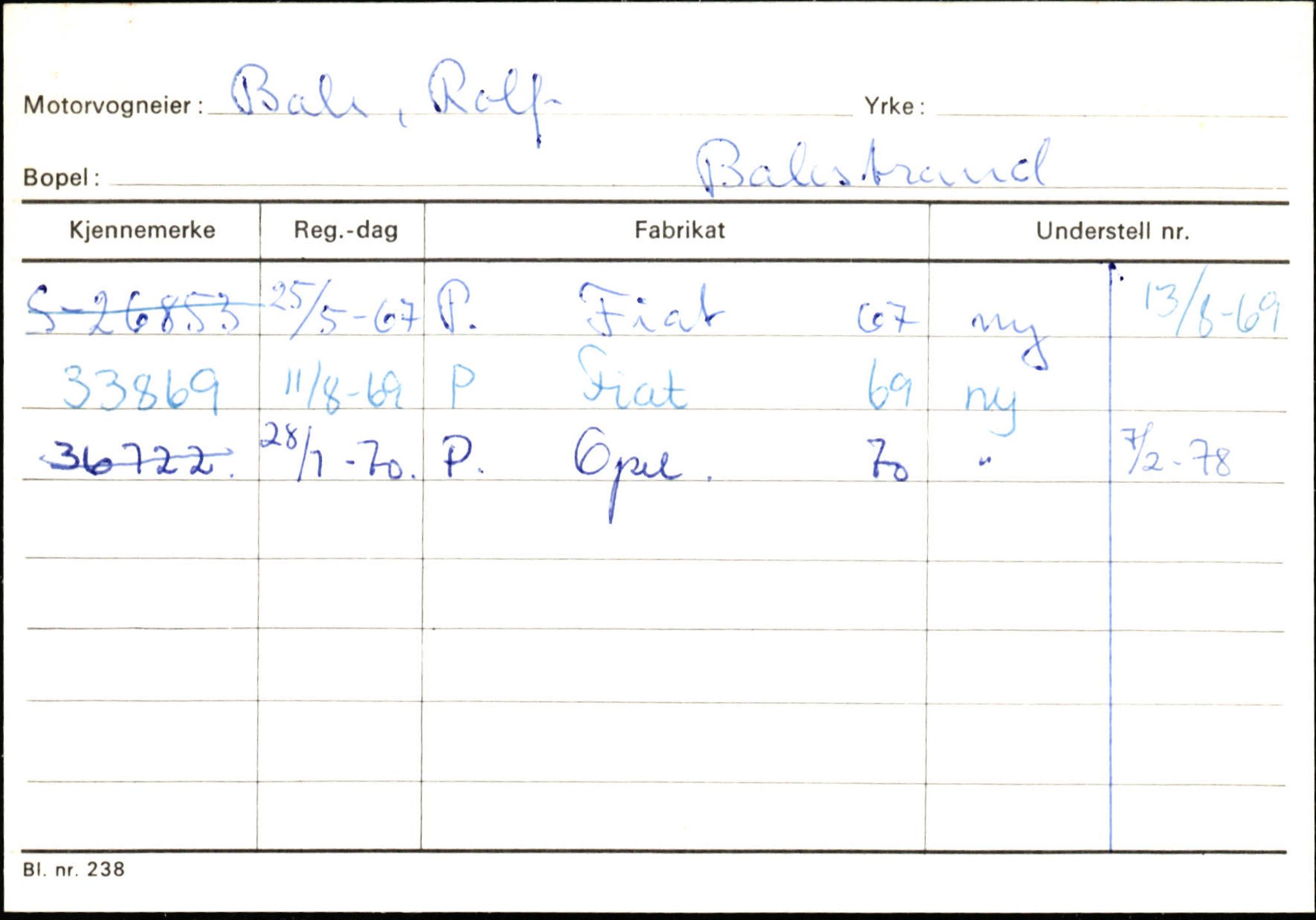 Statens vegvesen, Sogn og Fjordane vegkontor, AV/SAB-A-5301/4/F/L0132: Eigarregister Askvoll A-Å. Balestrand A-Å, 1945-1975, p. 1544