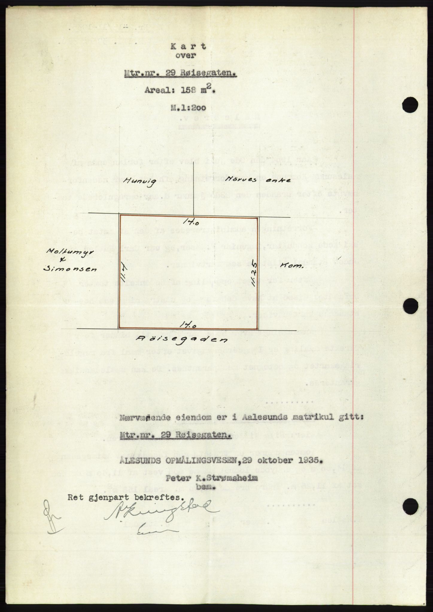 Ålesund byfogd, AV/SAT-A-4384: Mortgage book no. 32, 1934-1935, Deed date: 15.11.1935