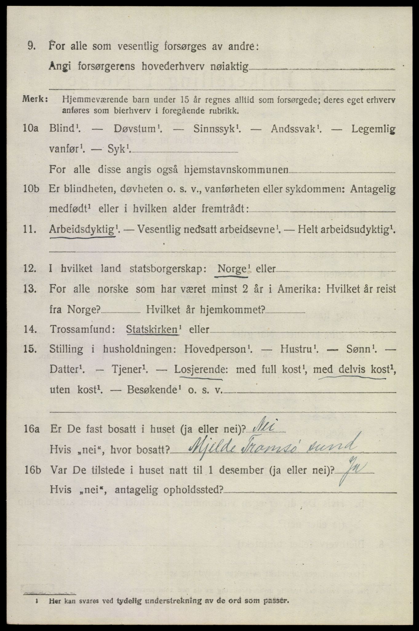 SAKO, 1920 census for Sandeherred, 1920, p. 12737