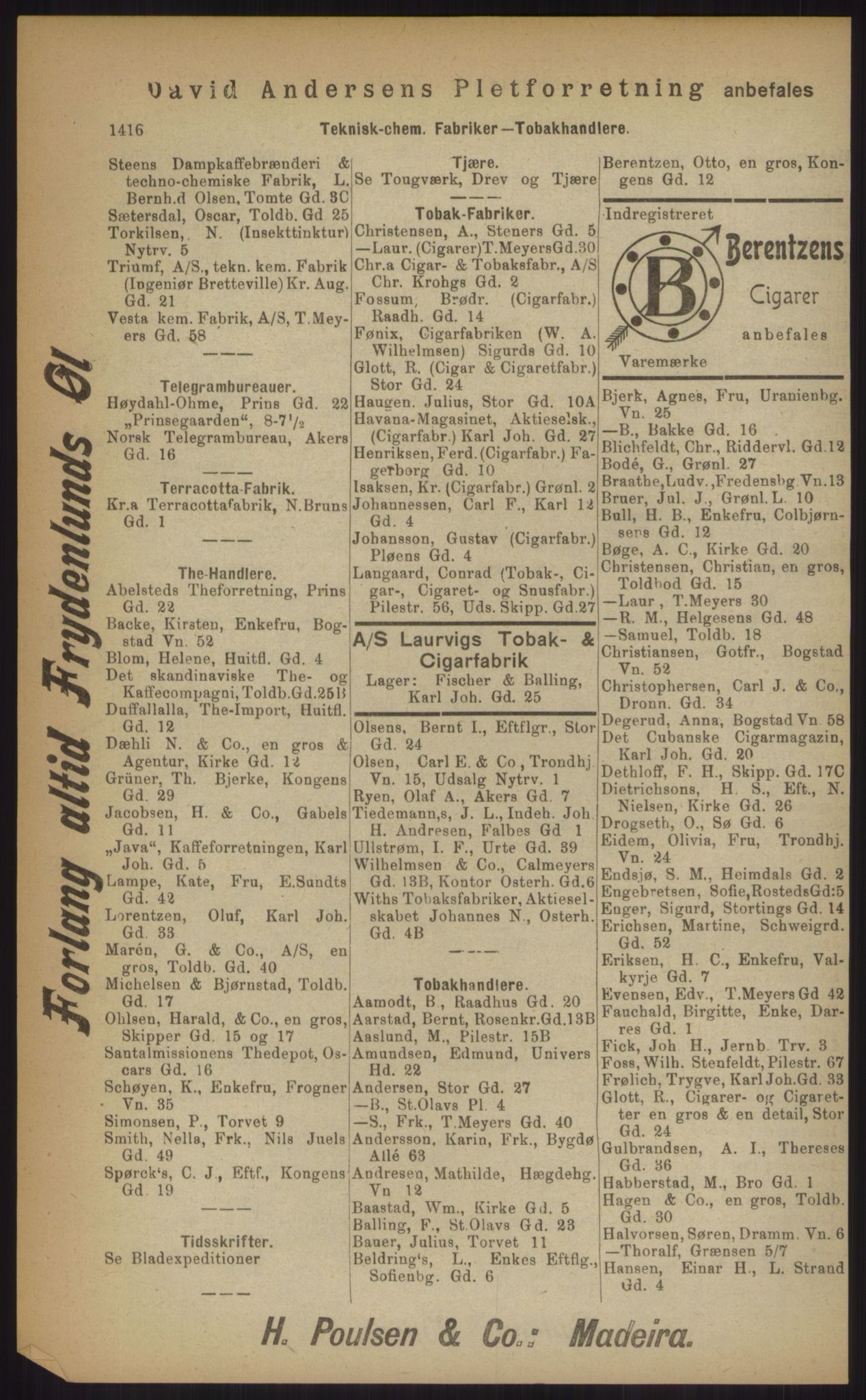 Kristiania/Oslo adressebok, PUBL/-, 1903, p. 1416