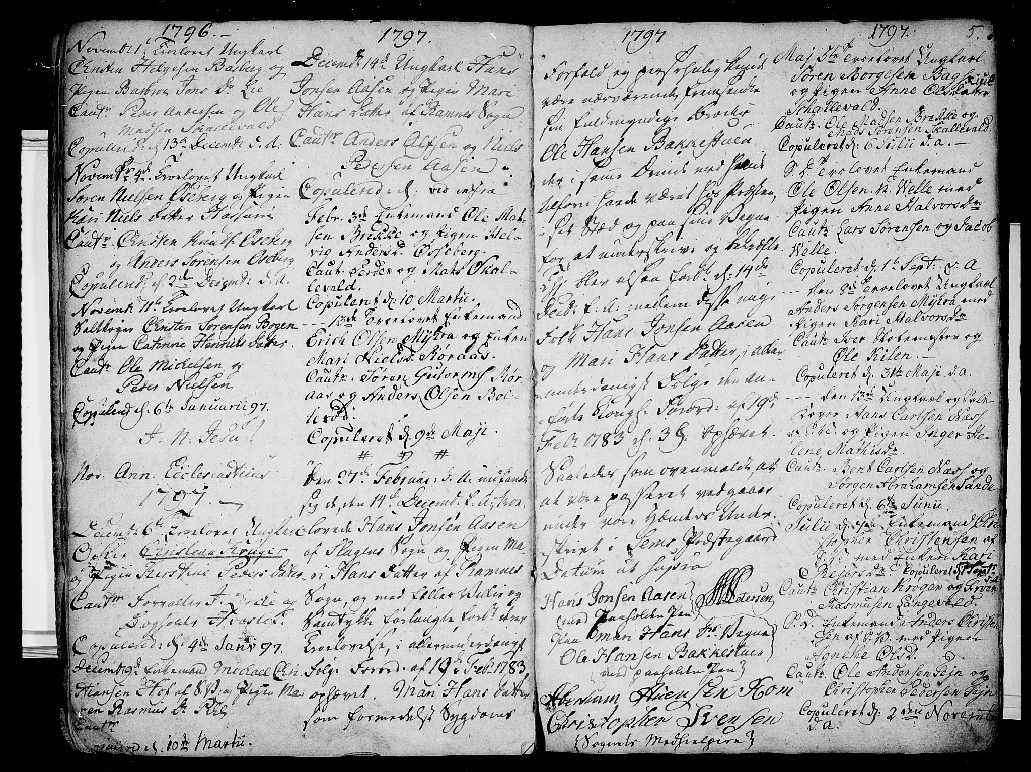 Sem kirkebøker, AV/SAKO-A-5/F/Fb/L0003: Parish register (official) no. II 3, 1792-1814, p. 5