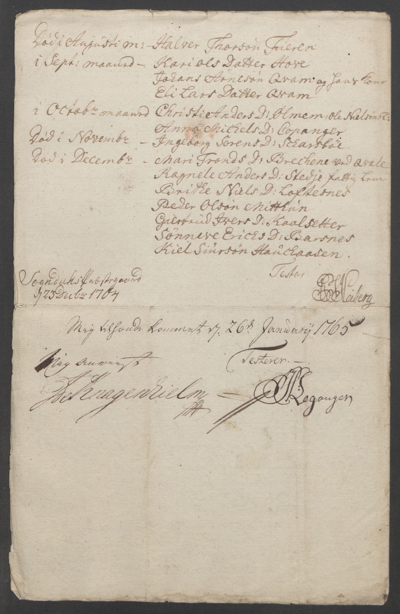 Rentekammeret inntil 1814, Reviderte regnskaper, Fogderegnskap, RA/EA-4092/R52/L3418: Ekstraskatten Sogn, 1762-1769, p. 73