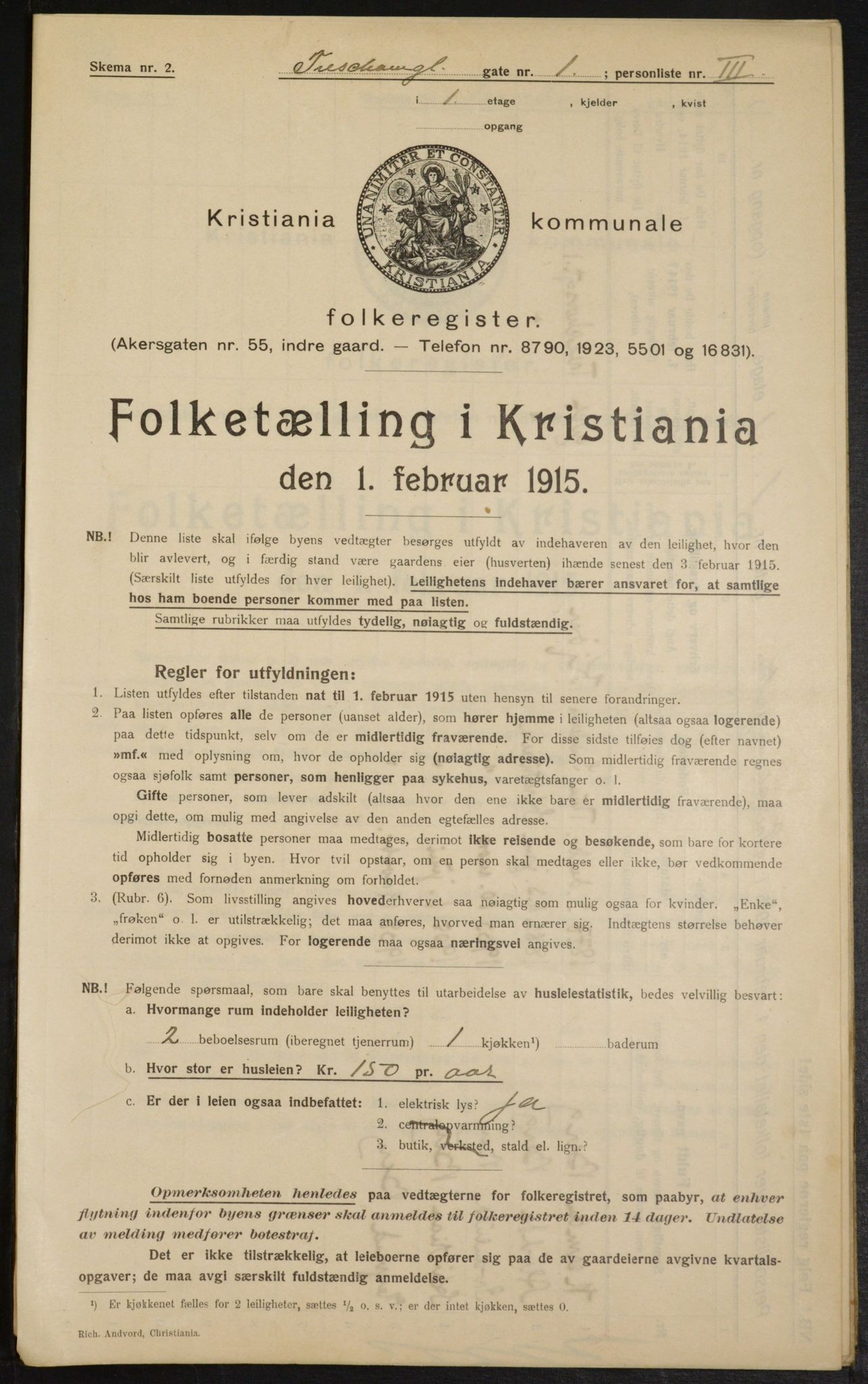 OBA, Municipal Census 1915 for Kristiania, 1915, p. 115777