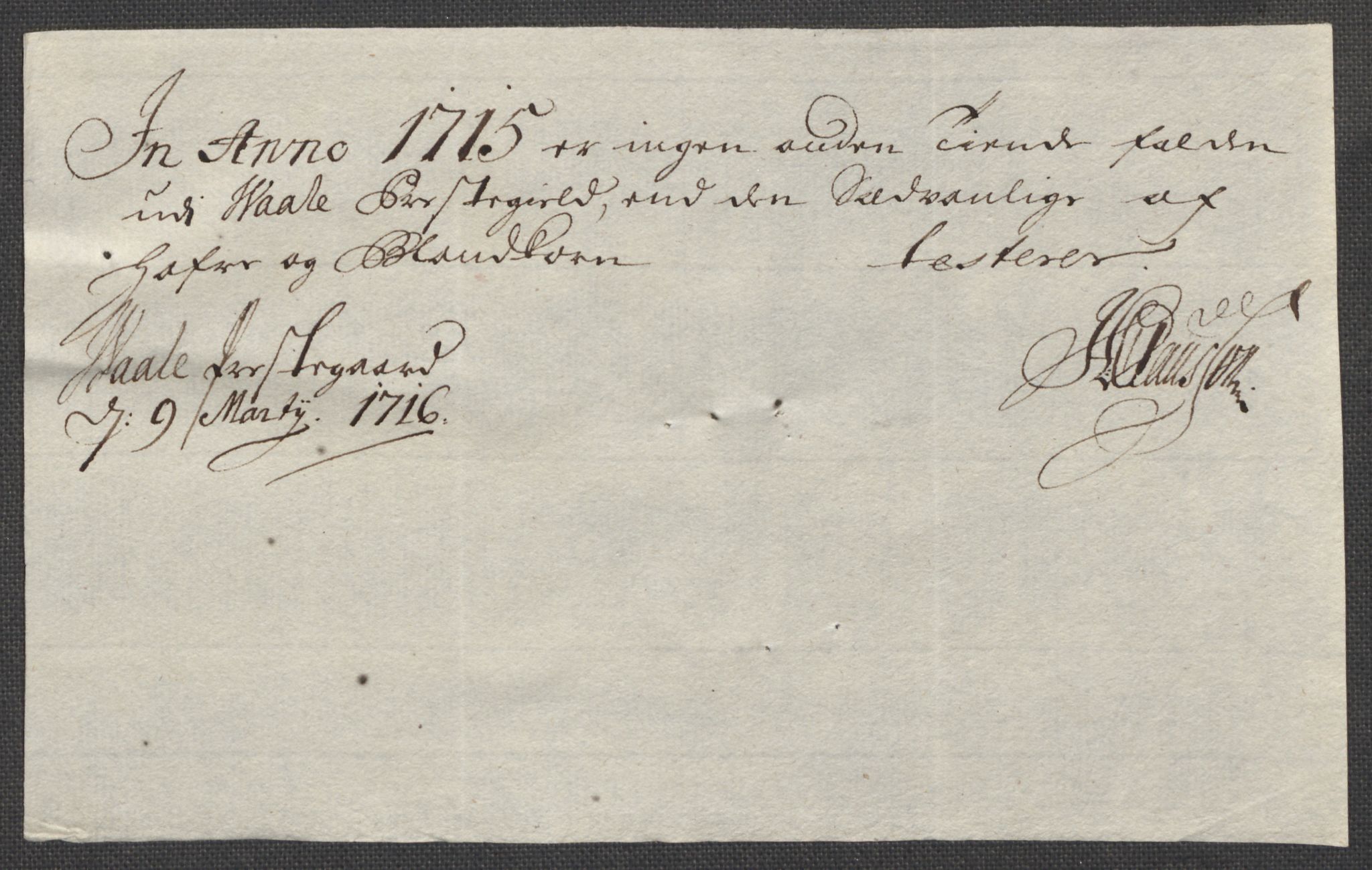 Rentekammeret inntil 1814, Reviderte regnskaper, Fogderegnskap, RA/EA-4092/R32/L1879: Fogderegnskap Jarlsberg grevskap, 1714-1715, p. 358