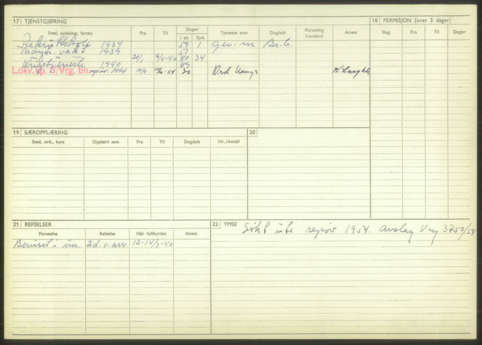 Forsvaret, Varanger bataljon, AV/RA-RAFA-2258/1/D/L0444: Rulleblad for menige født 1913-1914, 1913-1914, p. 63