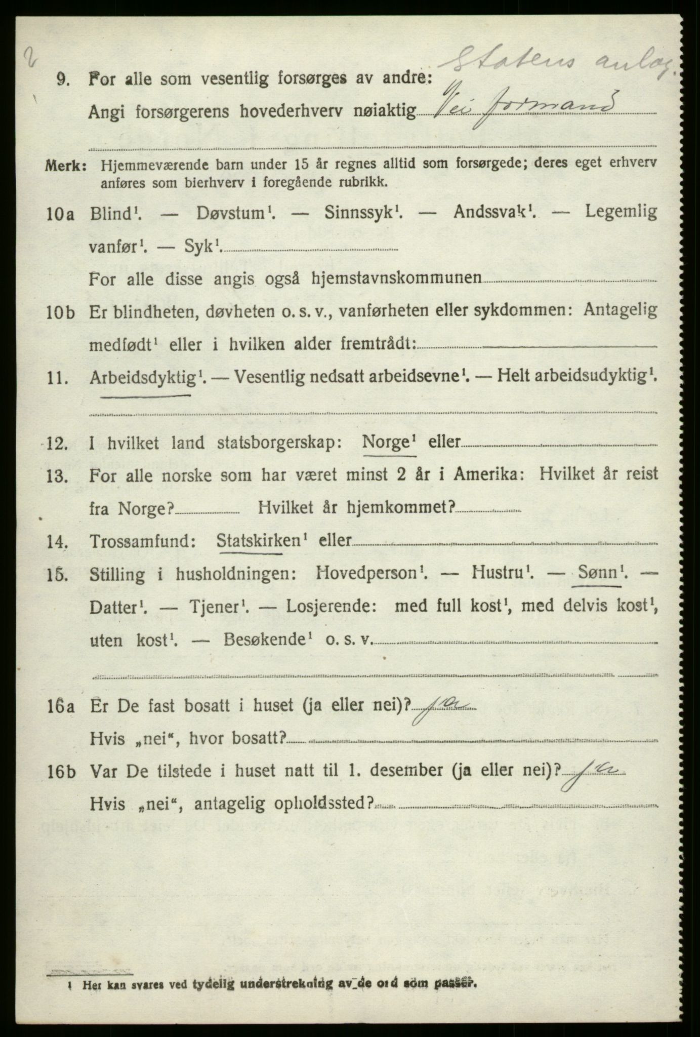 SAB, 1920 census for Stryn, 1920, p. 2139