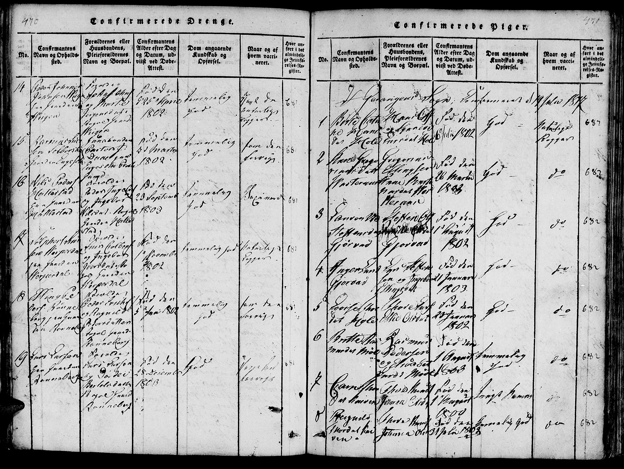 Ministerialprotokoller, klokkerbøker og fødselsregistre - Møre og Romsdal, AV/SAT-A-1454/519/L0260: Parish register (copy) no. 519C01, 1817-1829, p. 470-471