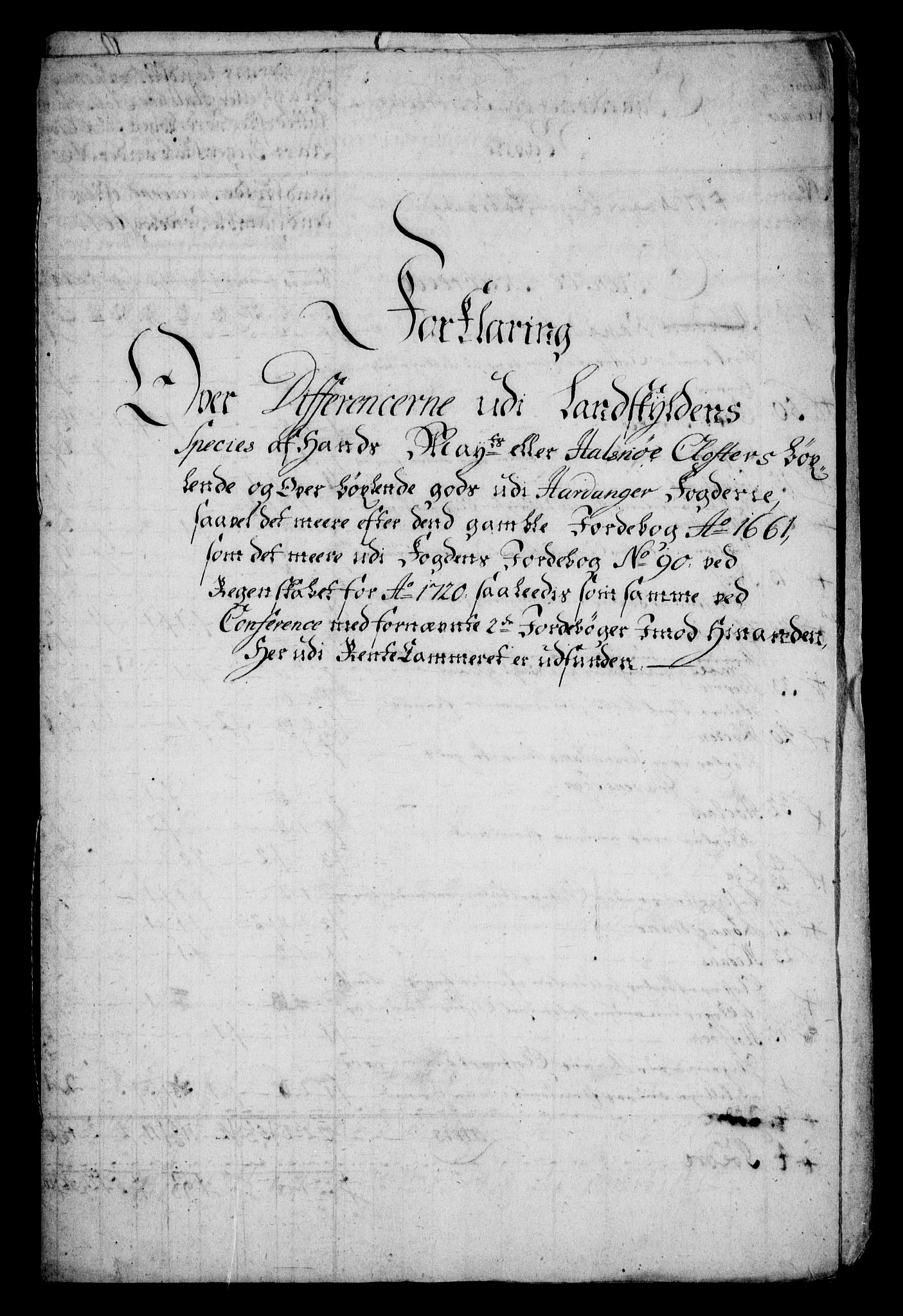 Rentekammeret inntil 1814, Realistisk ordnet avdeling, RA/EA-4070/On/L0005: [Jj 6]: Forskjellige dokumenter om Halsnøy klosters gods, 1697-1770, p. 401