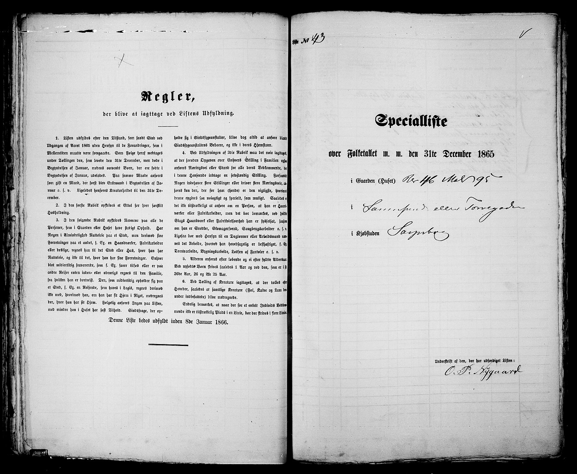 RA, 1865 census for Sarpsborg, 1865, p. 94