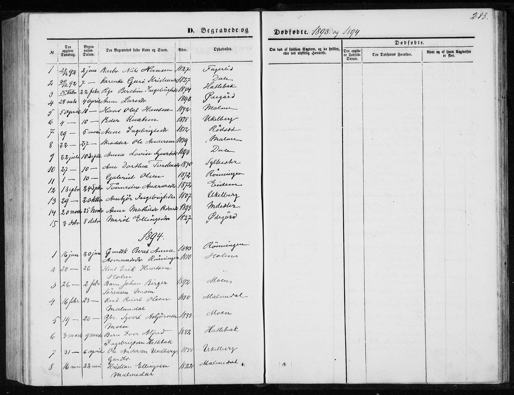 Ministerialprotokoller, klokkerbøker og fødselsregistre - Møre og Romsdal, AV/SAT-A-1454/565/L0754: Parish register (copy) no. 565C03, 1870-1896, p. 283