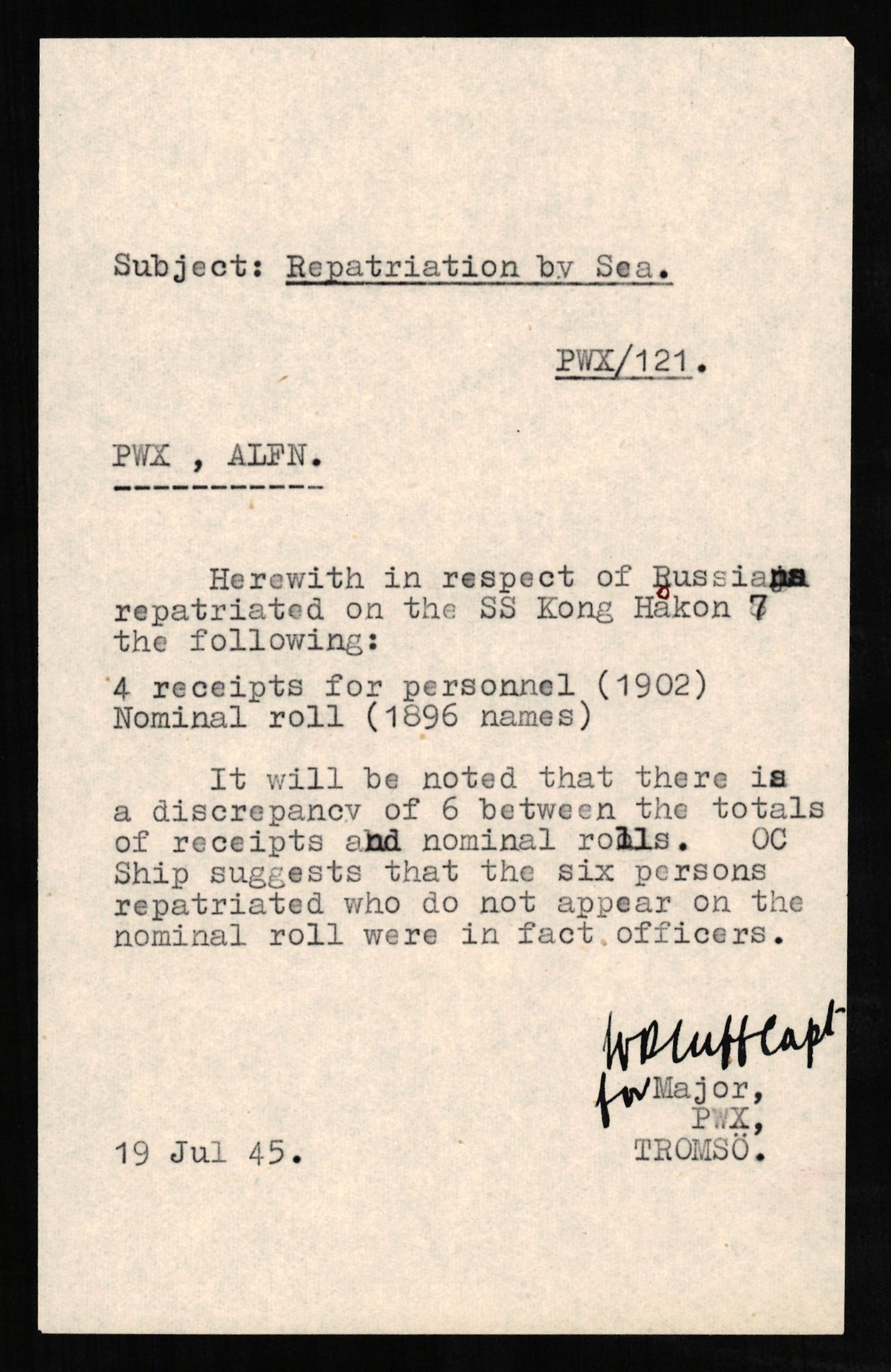 Flyktnings- og fangedirektoratet, Repatrieringskontoret, RA/S-1681/D/Db/L0024: Displaced Persons (DPs) og sivile tyskere, 1945-1948, p. 149