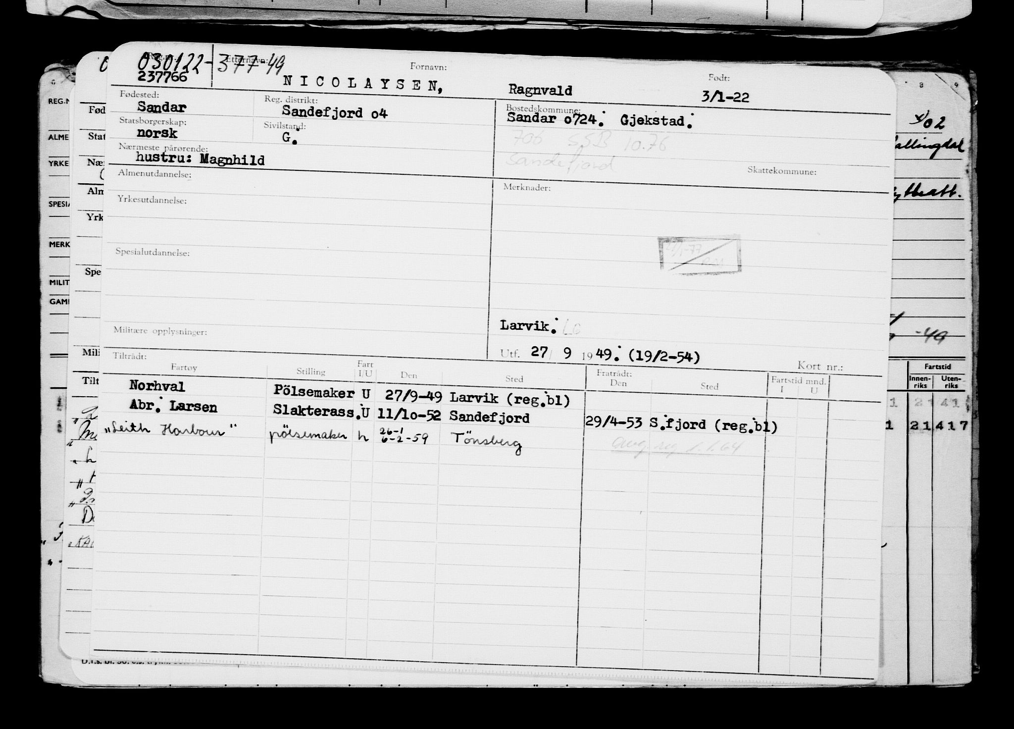 Direktoratet for sjømenn, AV/RA-S-3545/G/Gb/L0201: Hovedkort, 1921-1922, p. 486