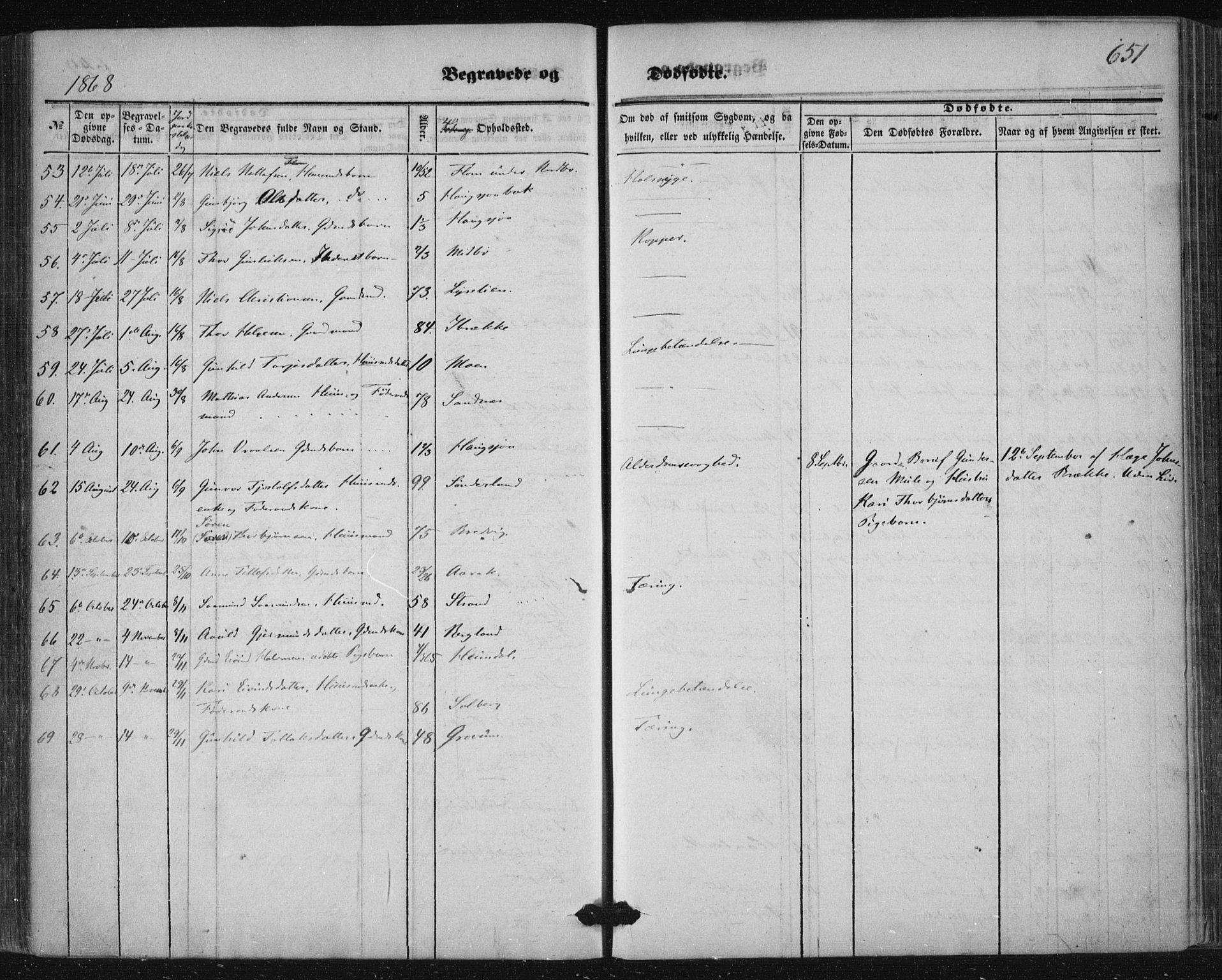 Nissedal kirkebøker, AV/SAKO-A-288/F/Fa/L0003: Parish register (official) no. I 3, 1846-1870, p. 650-651