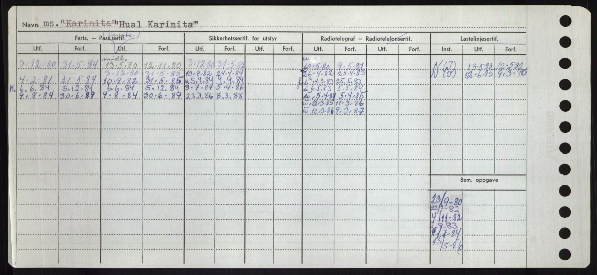 Sjøfartsdirektoratet med forløpere, Skipsmålingen, RA/S-1627/H/Hd/L0017: Fartøy, Holi-Hå, p. 128