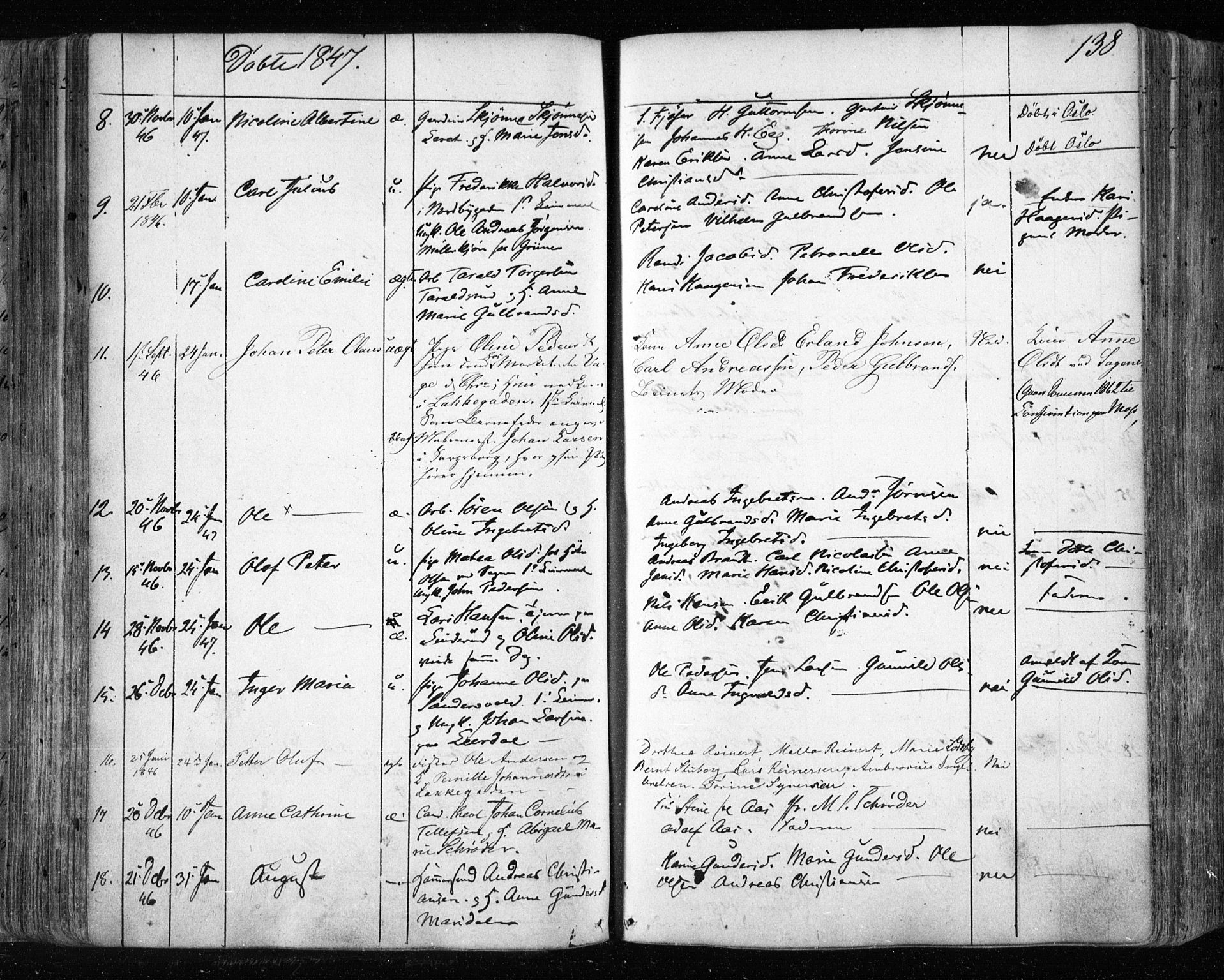 Aker prestekontor kirkebøker, AV/SAO-A-10861/F/L0019: Parish register (official) no. 19, 1842-1852, p. 138