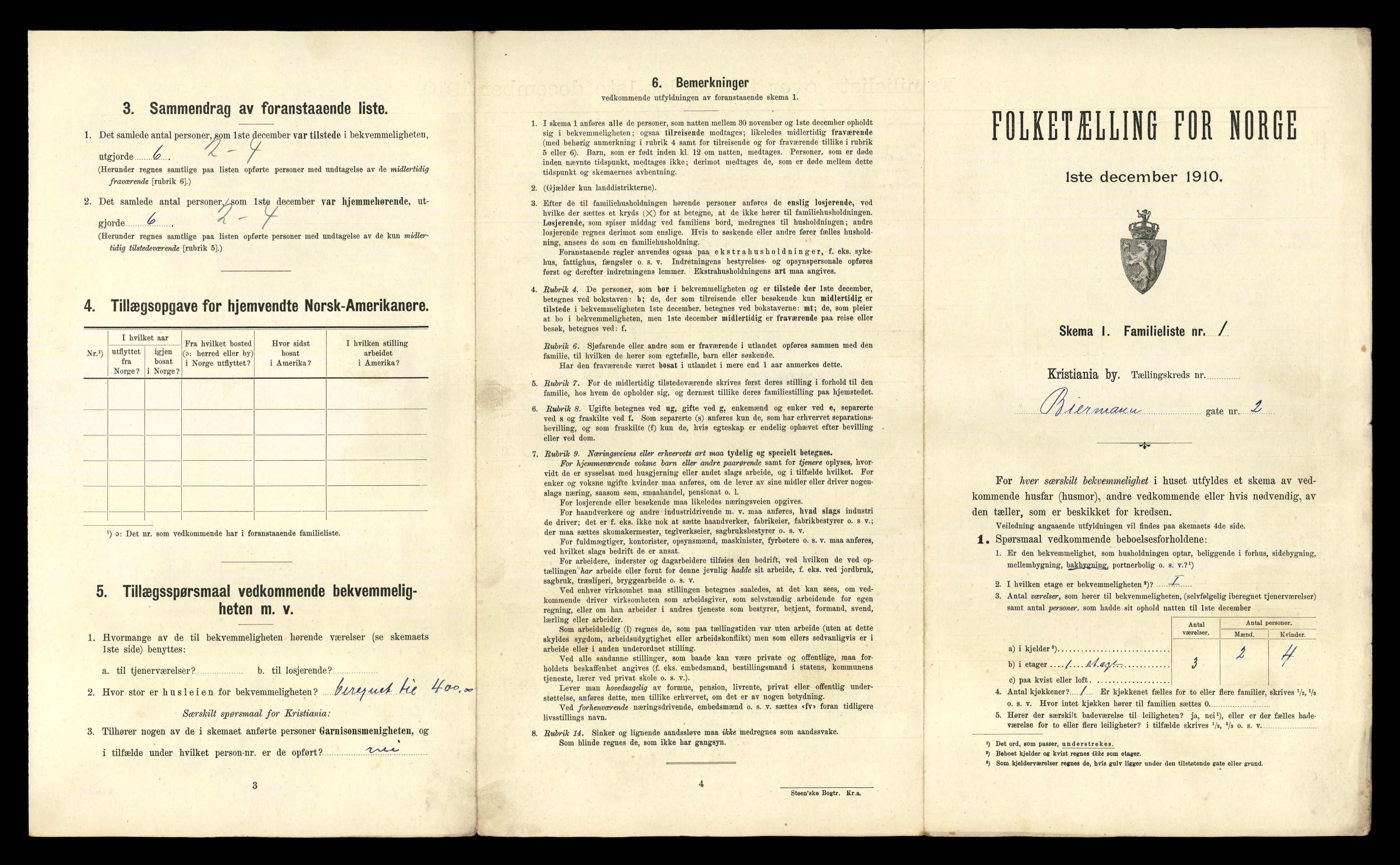 RA, 1910 census for Kristiania, 1910, p. 5481