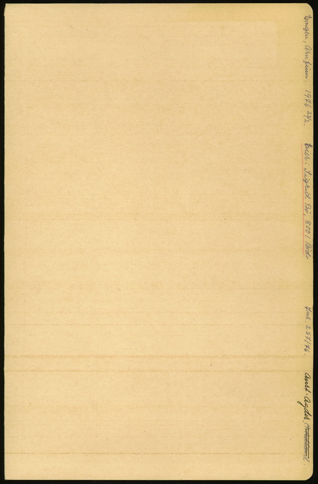 Samlinger til kildeutgivelse, Amerikabrevene, RA/EA-4057/F/L0026: Innlån fra Aust-Agder: Aust-Agder-Arkivet - Erickson, 1838-1914, p. 923