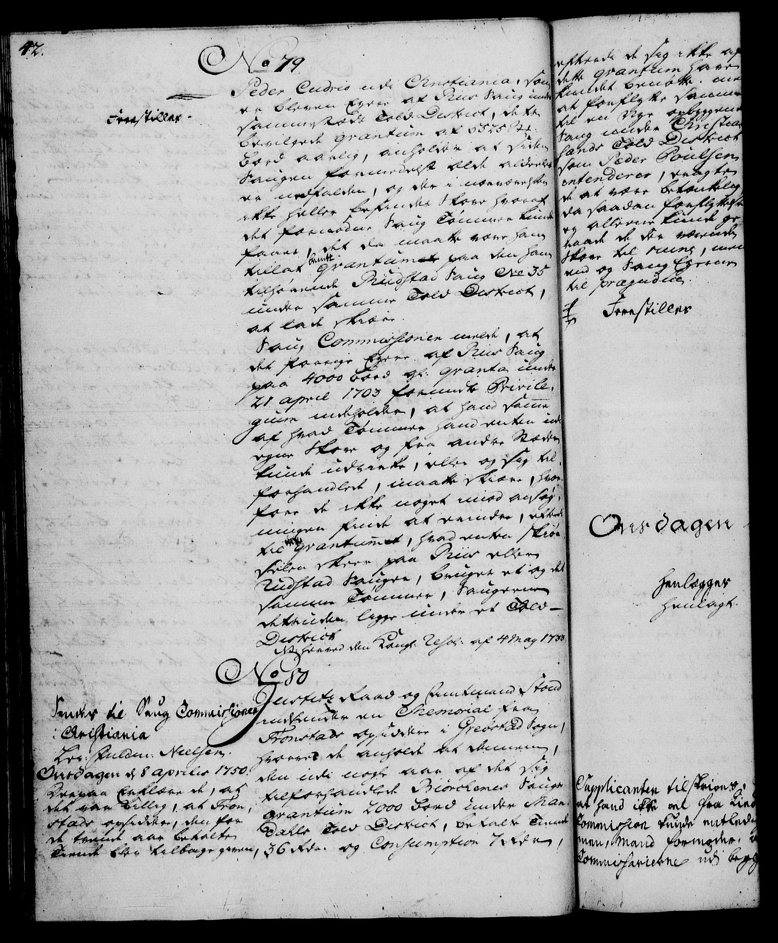 Rentekammeret, Kammerkanselliet, RA/EA-3111/G/Gh/Gha/L0030: Norsk ekstraktmemorialprotokoll (merket RK 53.75), 1749-1751, p. 42