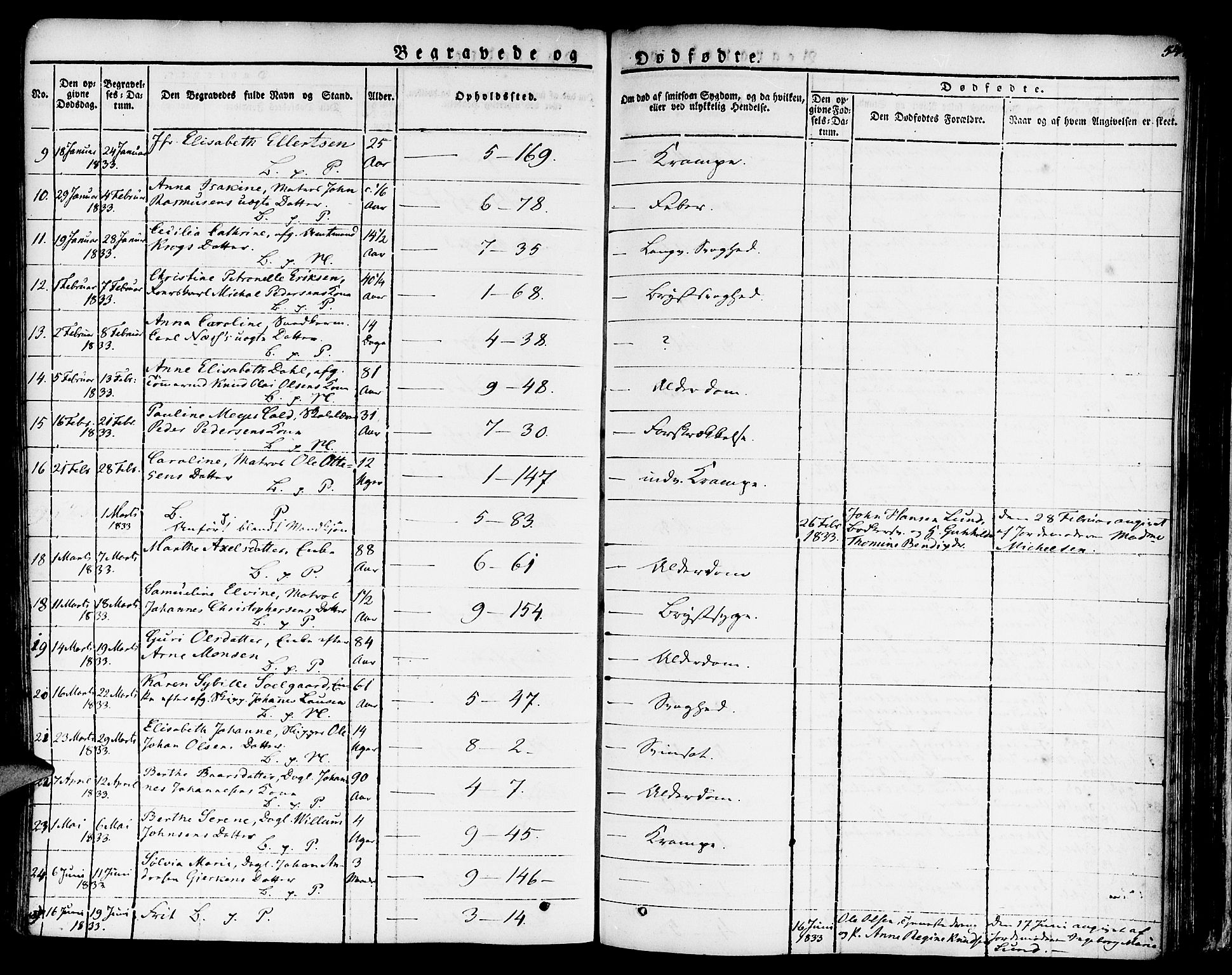 Nykirken Sokneprestembete, SAB/A-77101/H/Haa/L0012: Parish register (official) no. A 12, 1821-1844, p. 544