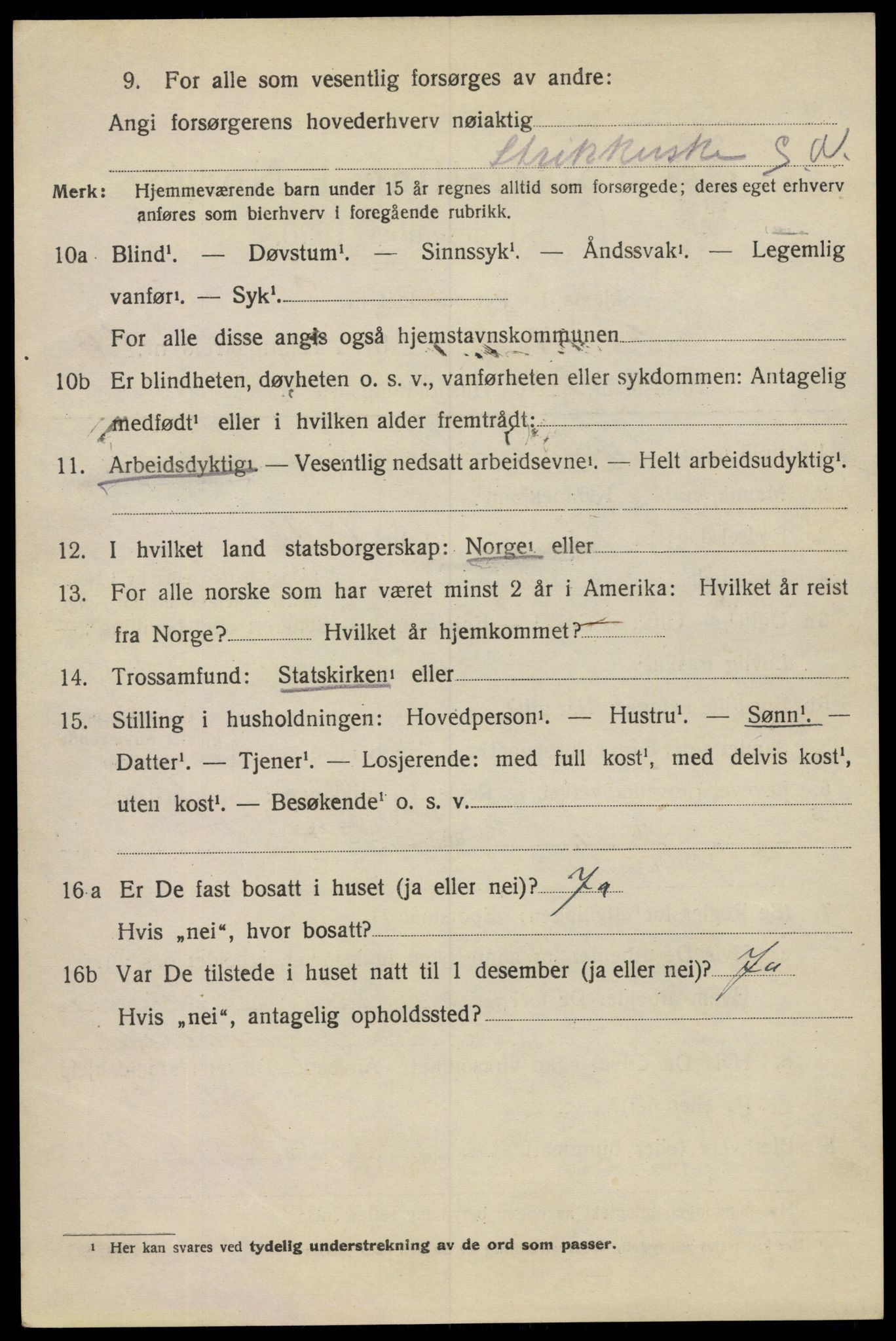 SAO, 1920 census for Fredrikstad, 1920, p. 37448