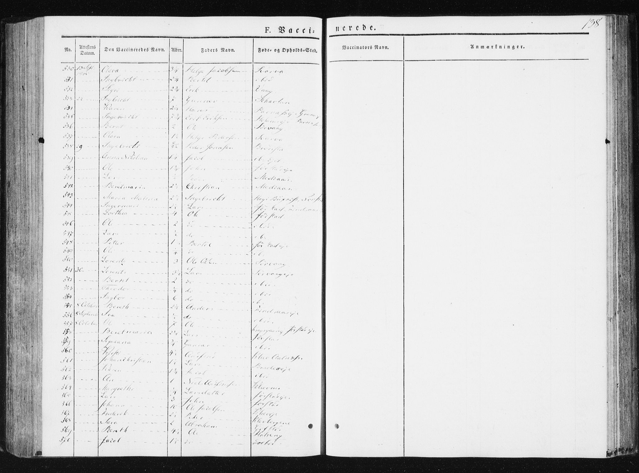 Ministerialprotokoller, klokkerbøker og fødselsregistre - Nord-Trøndelag, SAT/A-1458/749/L0470: Parish register (official) no. 749A04, 1834-1853, p. 138