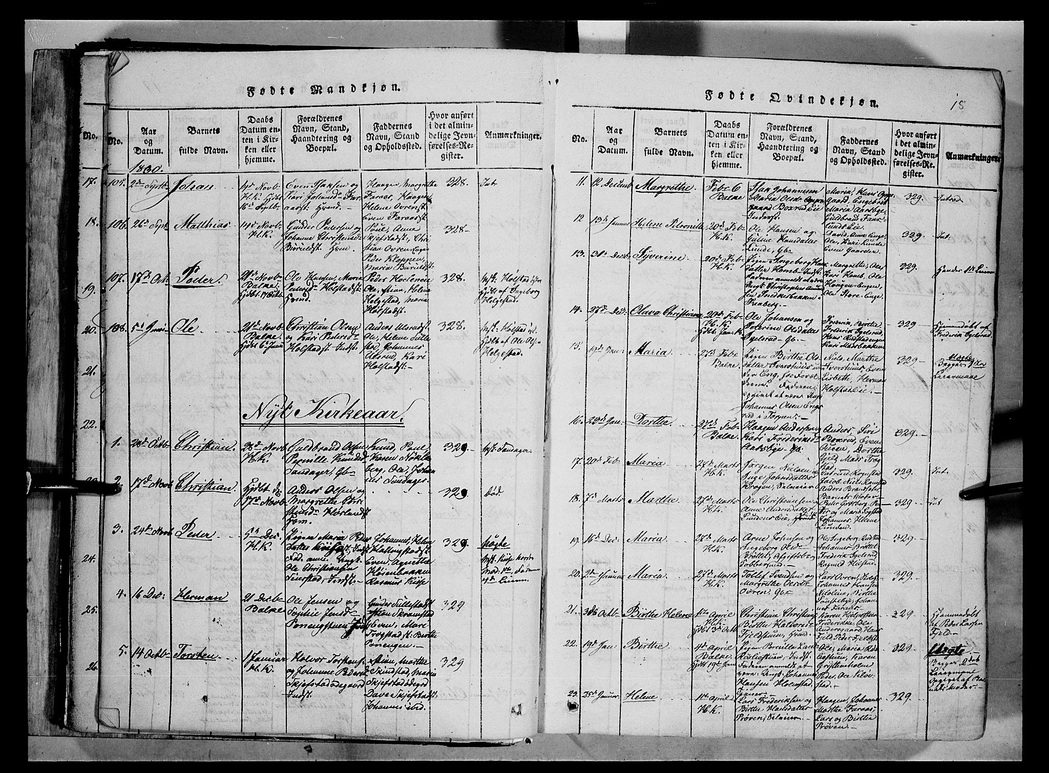 Østre Toten prestekontor, SAH/PREST-104/H/Ha/Haa/L0001: Parish register (official) no. 1, 1828-1839, p. 18