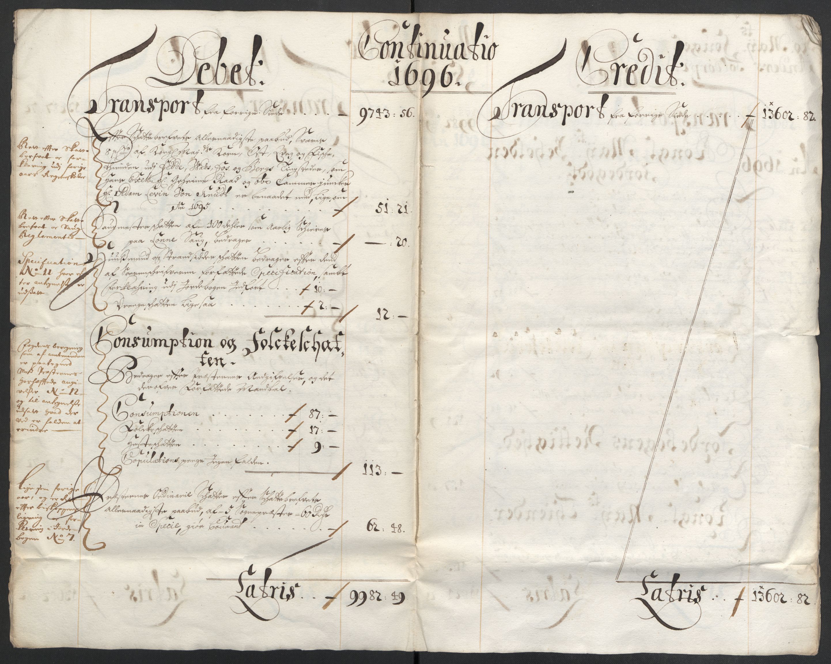 Rentekammeret inntil 1814, Reviderte regnskaper, Fogderegnskap, RA/EA-4092/R43/L2546: Fogderegnskap Lista og Mandal, 1696-1697, p. 8