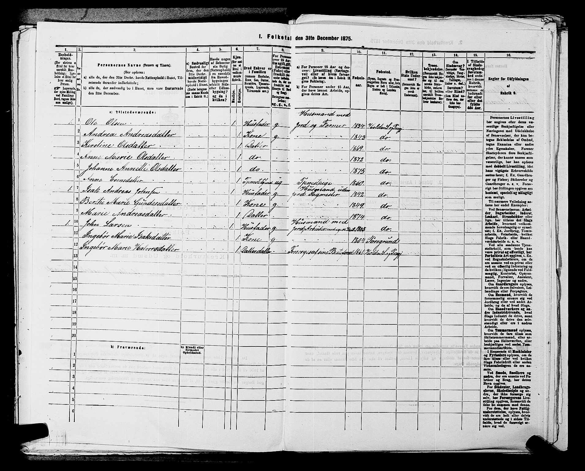 SAKO, 1875 census for 0819P Holla, 1875, p. 393