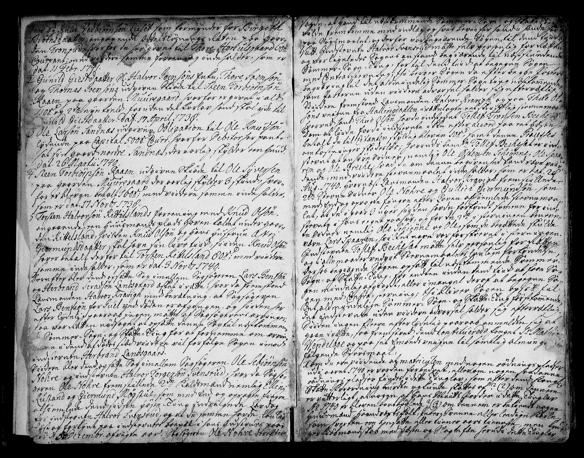 Numedal og Sandsvær sorenskriveri, AV/SAKO-A-128/F/Fa/Faa/L0069: Tingbok, 1741-1746, p. 1b-2a