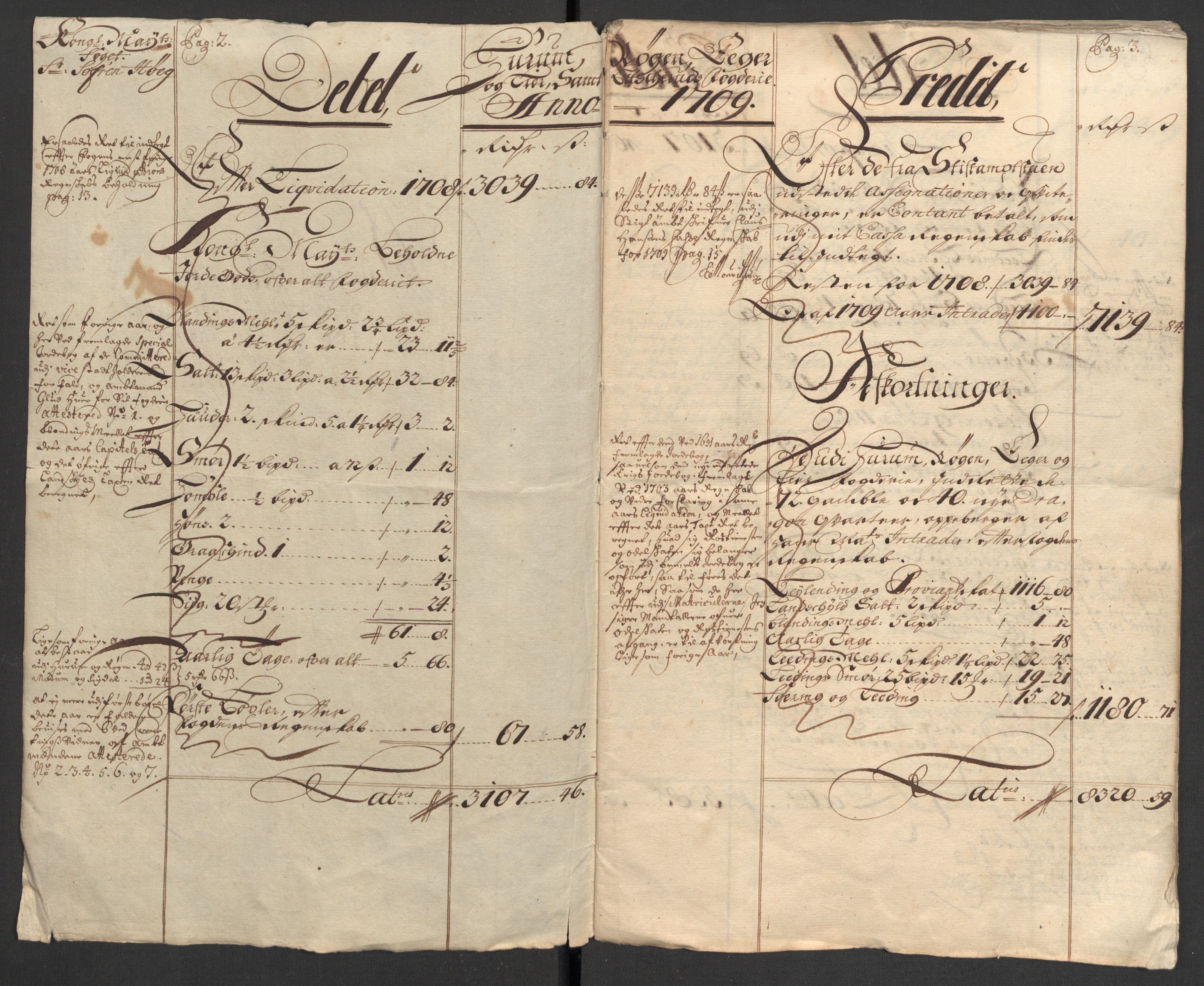 Rentekammeret inntil 1814, Reviderte regnskaper, Fogderegnskap, RA/EA-4092/R31/L1703: Fogderegnskap Hurum, Røyken, Eiker, Lier og Buskerud, 1709, p. 4