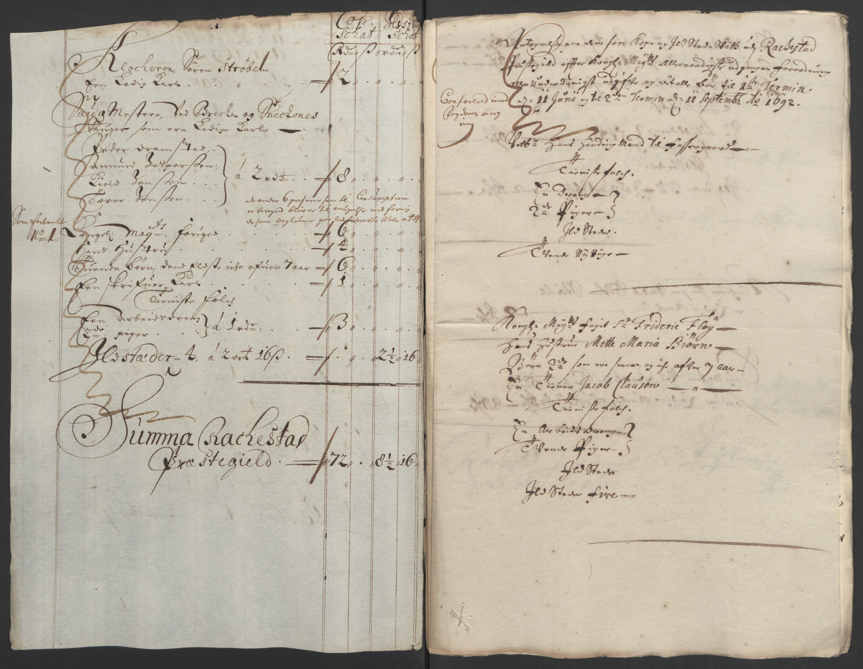 Rentekammeret inntil 1814, Reviderte regnskaper, Fogderegnskap, RA/EA-4092/R05/L0278: Fogderegnskap Rakkestad, 1691-1693, p. 302