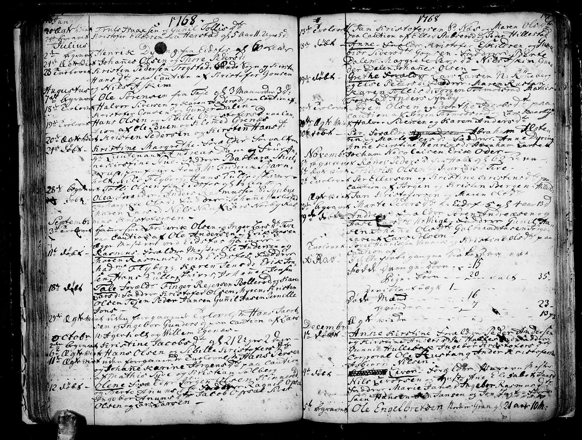 Hof kirkebøker, AV/SAKO-A-64/F/Fa/L0002: Parish register (official) no. I 2, 1746-1781, p. 140-141