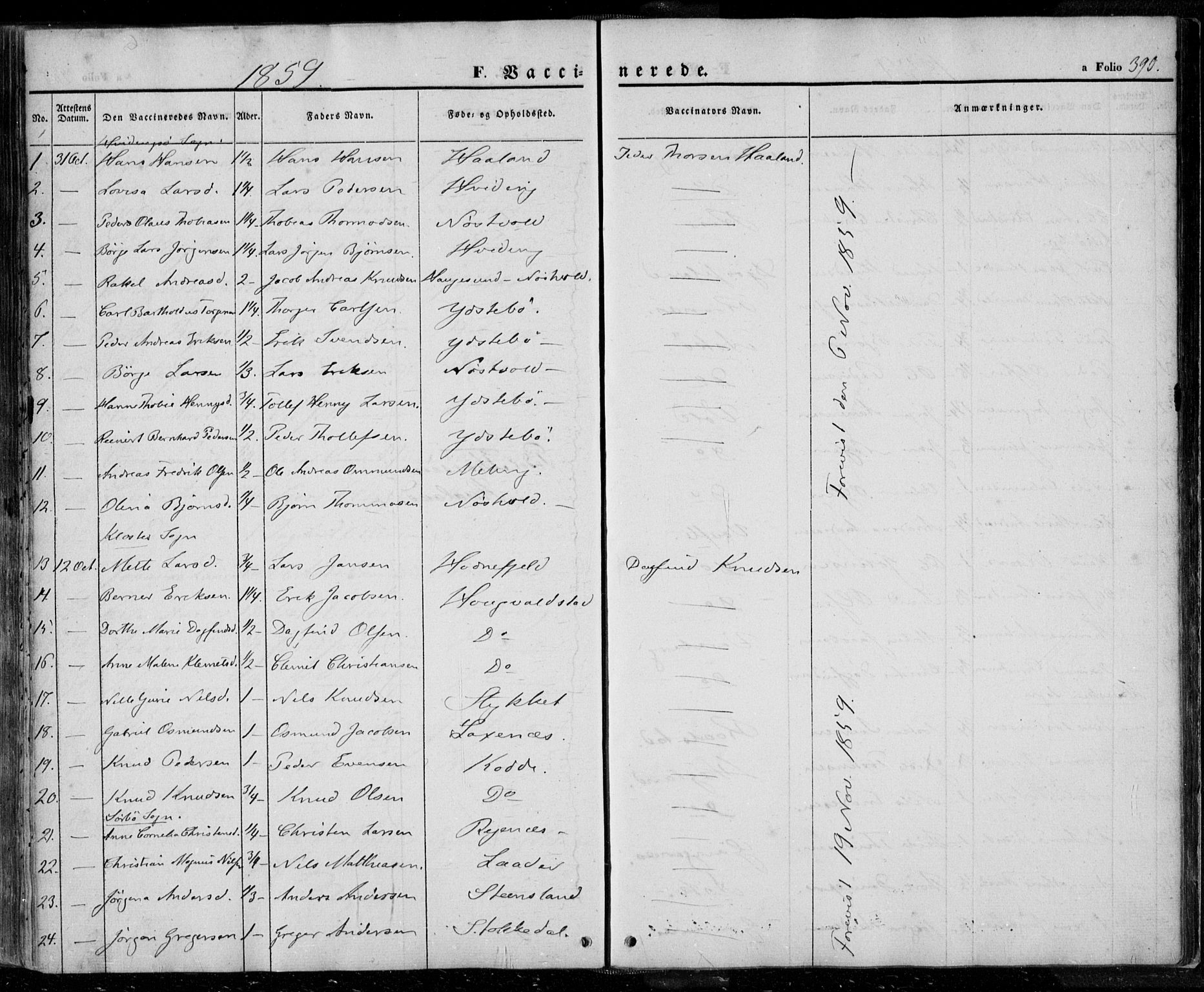 Rennesøy sokneprestkontor, SAST/A -101827/H/Ha/Haa/L0005: Parish register (official) no. A 5, 1838-1859, p. 390