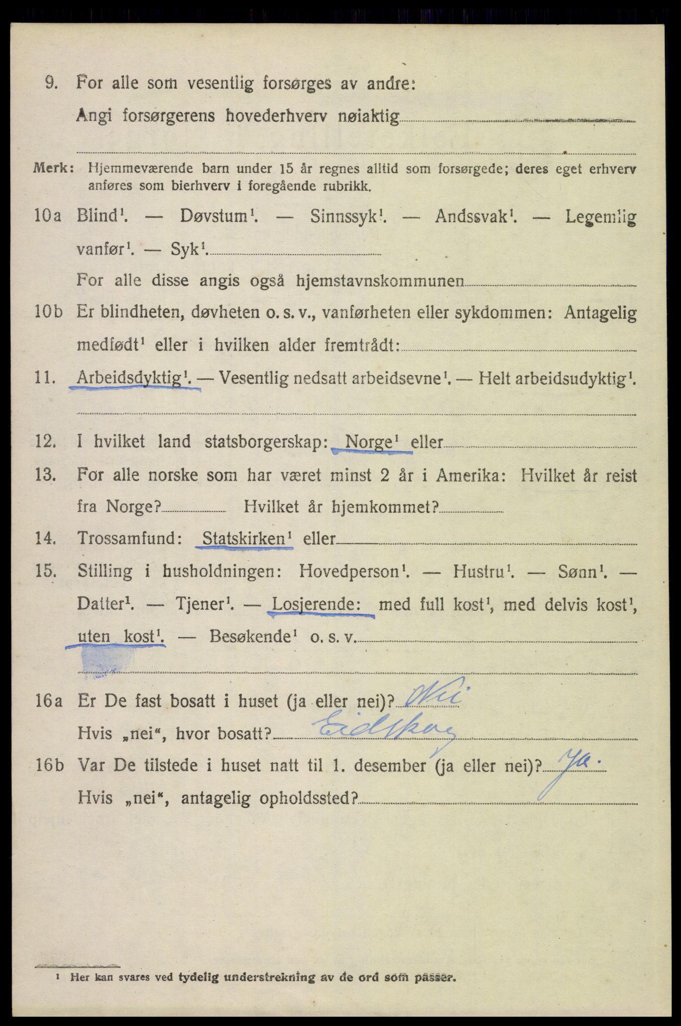 SAH, 1920 census for Eidskog, 1920, p. 2768