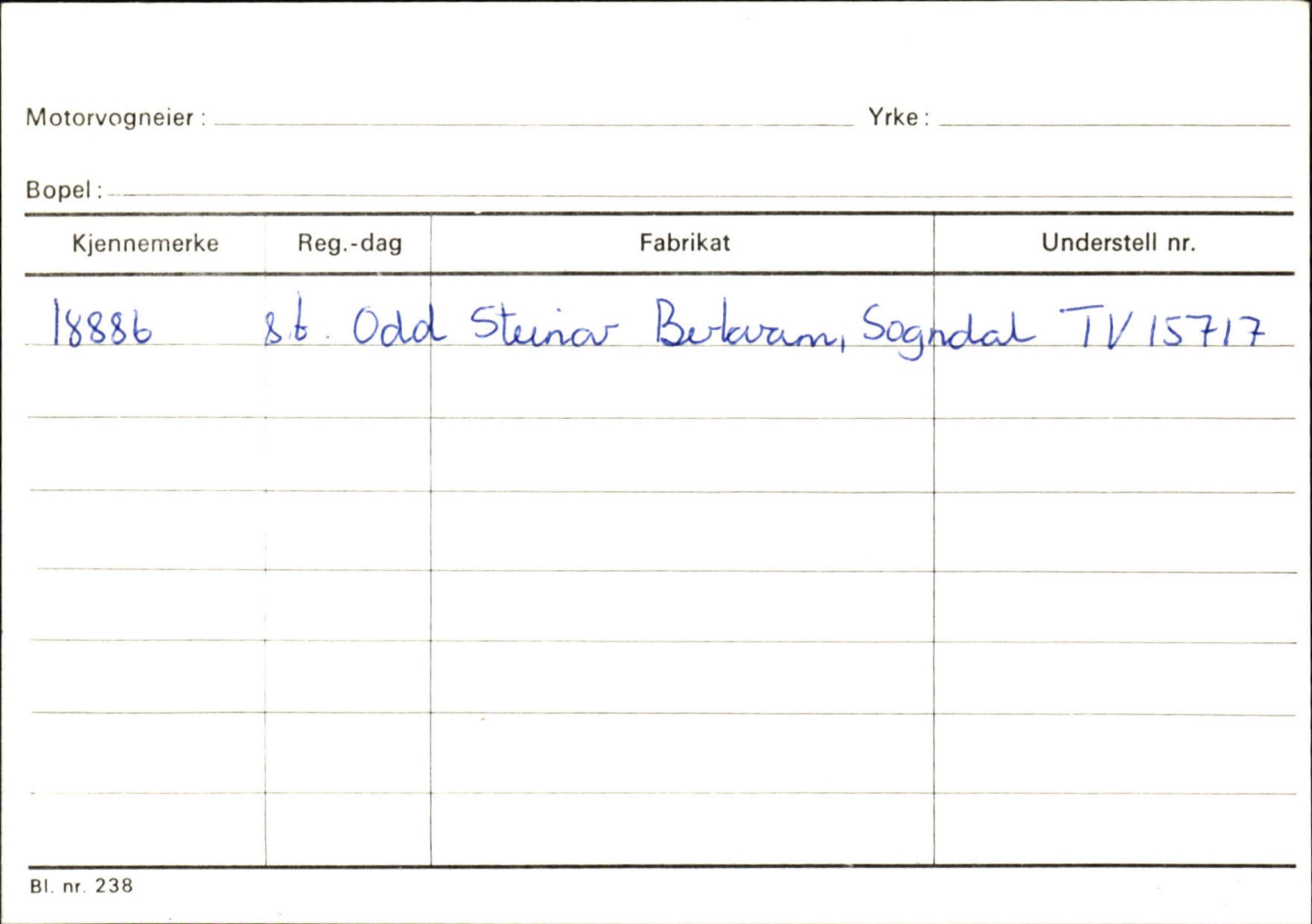 Statens vegvesen, Sogn og Fjordane vegkontor, SAB/A-5301/4/F/L0124: Eigarregister Sogndal A-U, 1945-1975, p. 2408