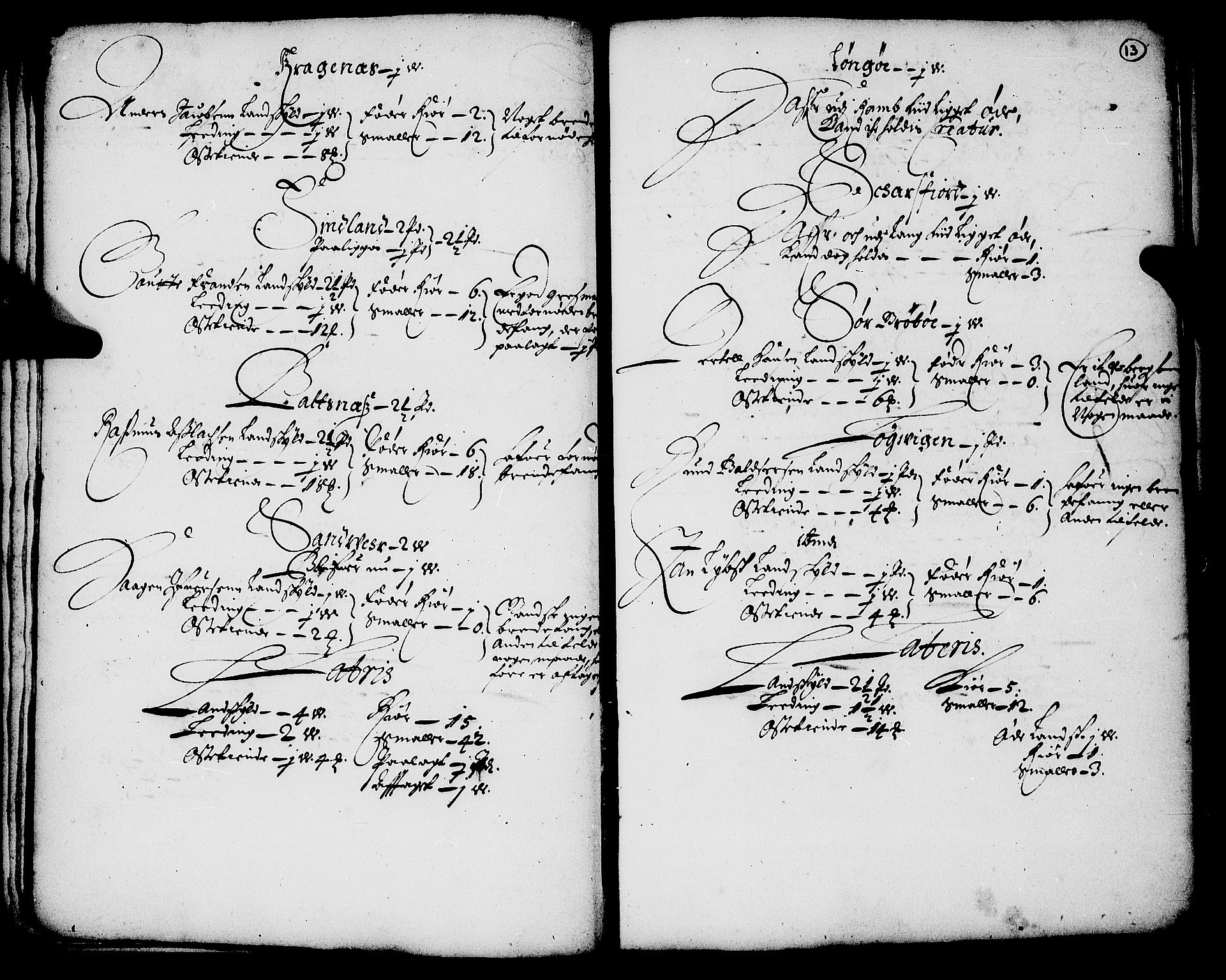 Rentekammeret inntil 1814, Realistisk ordnet avdeling, AV/RA-EA-4070/N/Nb/Nba/L0059: Troms fogderi, 1667, p. 12b-13a