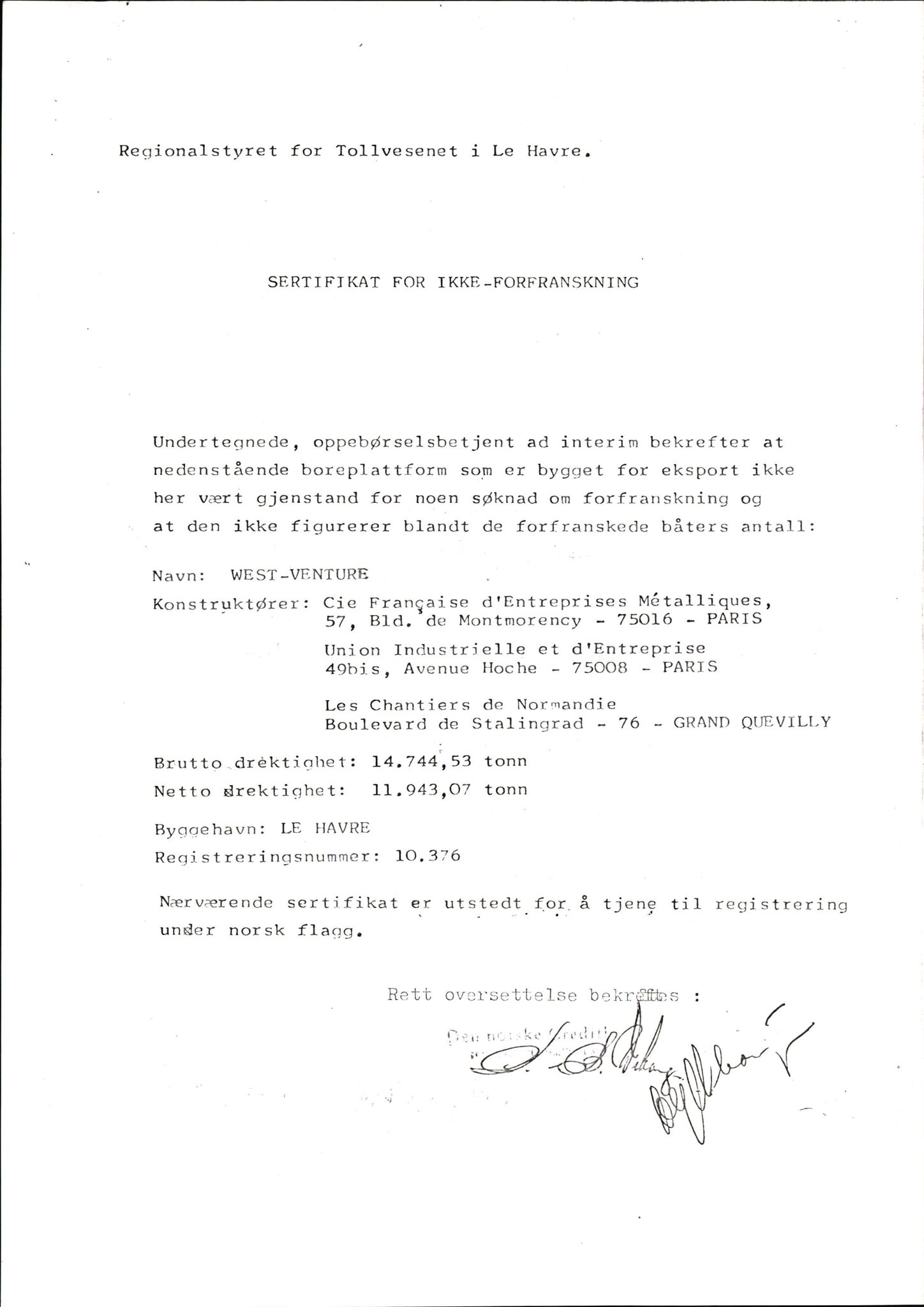 Pa 1503 - Stavanger Drilling AS, AV/SAST-A-101906/2/E/Eb/Eba/L0002: Sak og korrespondanse, 1974-1980