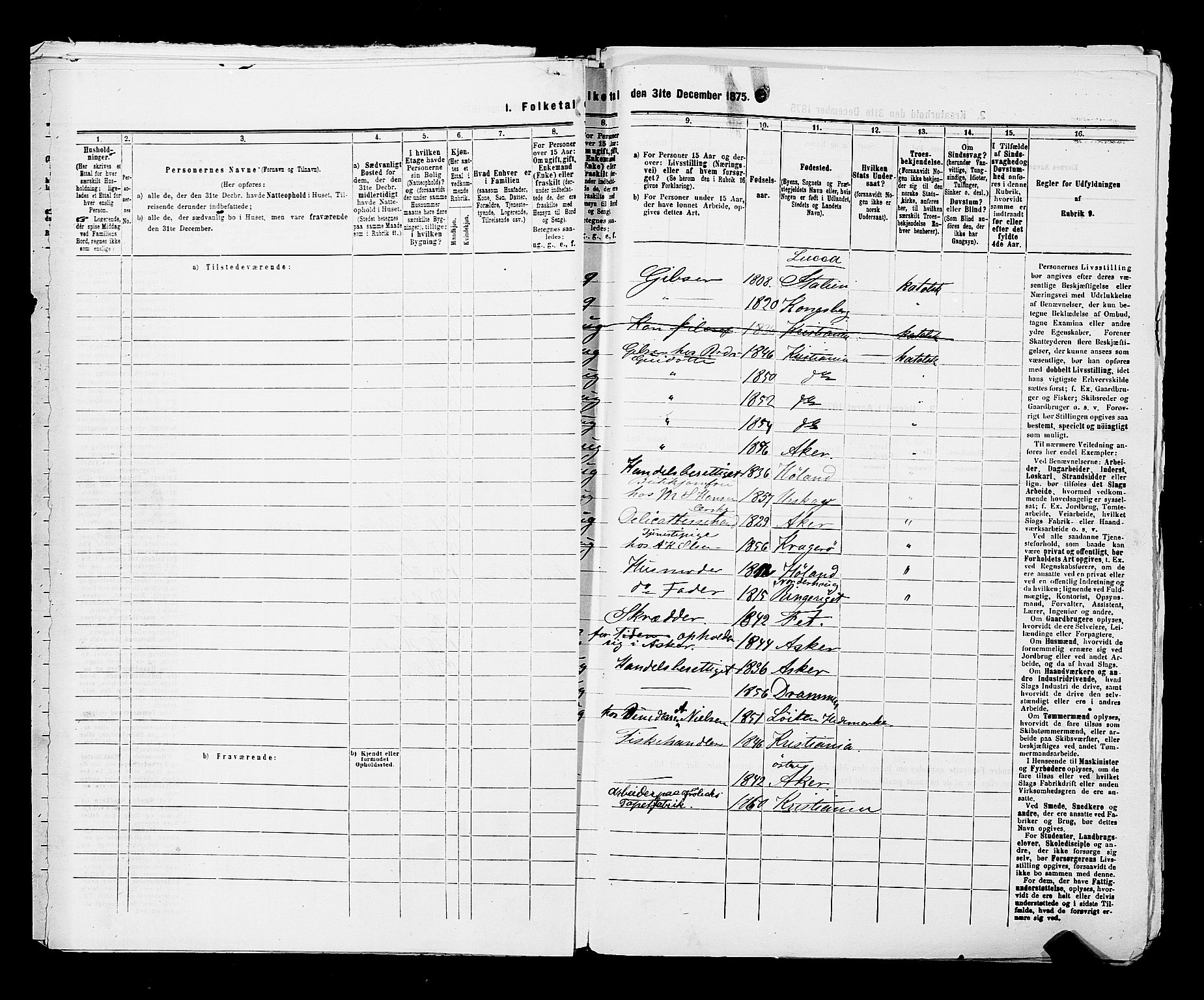 RA, 1875 census for 0301 Kristiania, 1875, p. 899