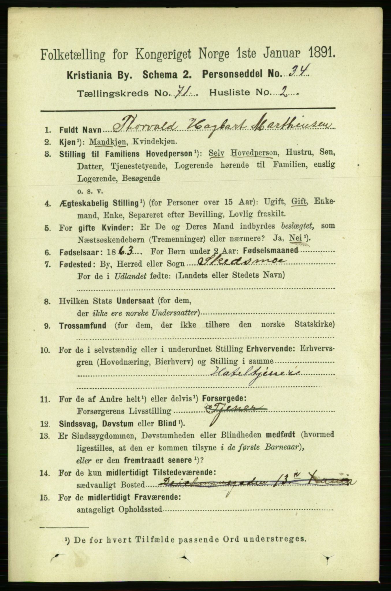 RA, 1891 census for 0301 Kristiania, 1891, p. 38976