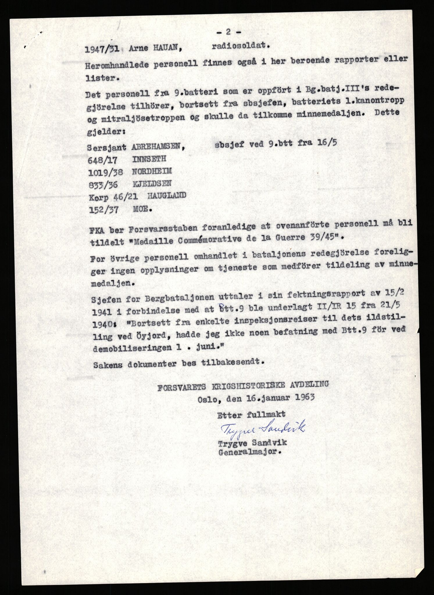 Forsvaret, Forsvarets krigshistoriske avdeling, AV/RA-RAFA-2017/Y/Yb/L0140: II-C-11-611-620  -  6. Divisjon, 1940-1966, p. 370