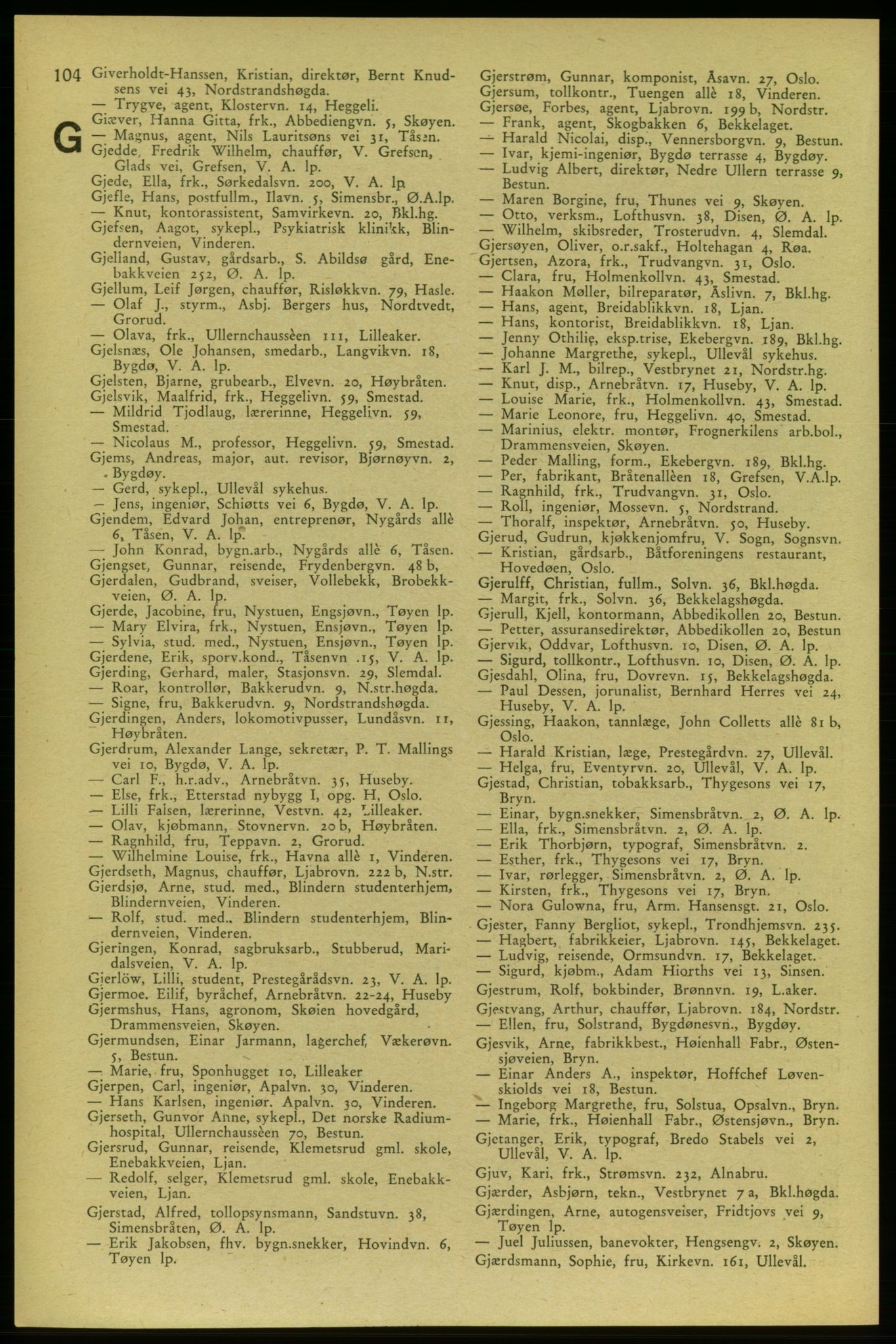 Aker adressebok/adressekalender, PUBL/001/A/006: Aker adressebok, 1937-1938, p. 104
