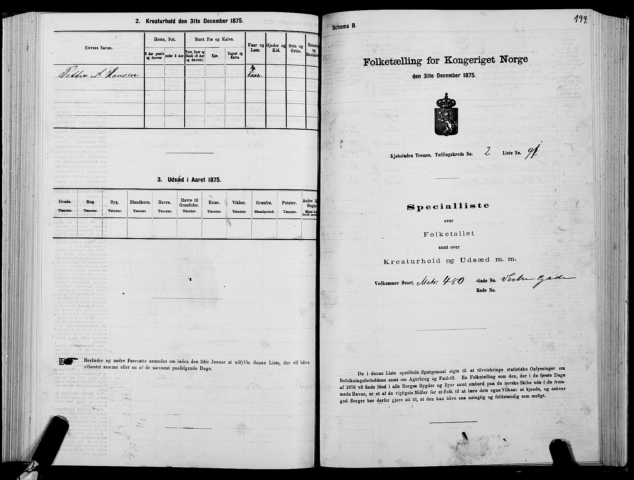 SATØ, 1875 census for 1902P Tromsø, 1875, p. 2199