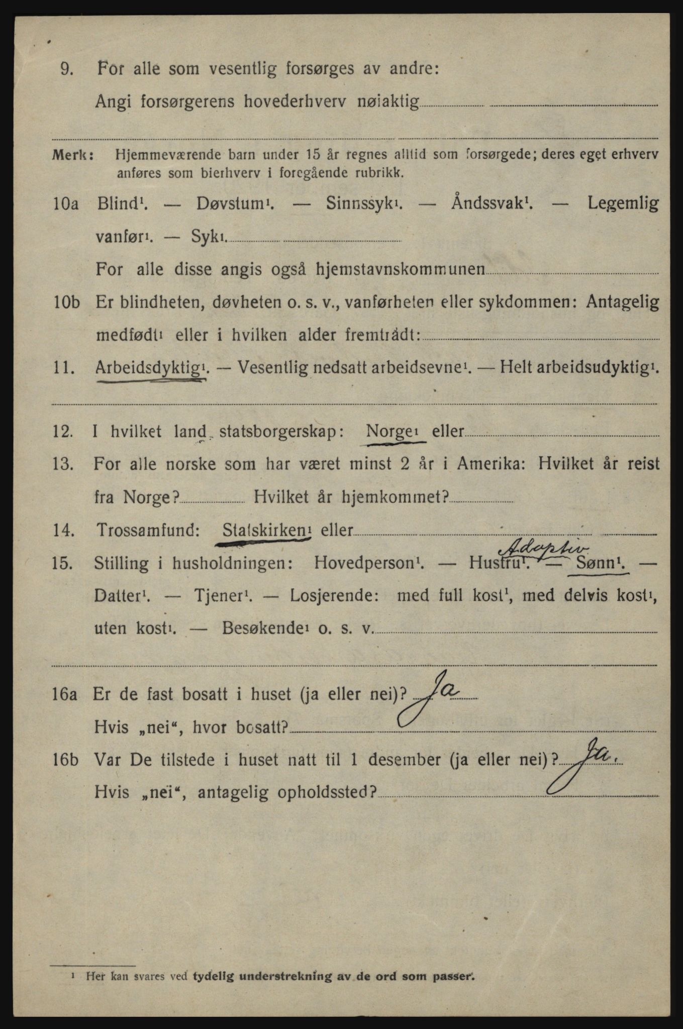 SAO, 1920 census for Idd, 1920, p. 7910