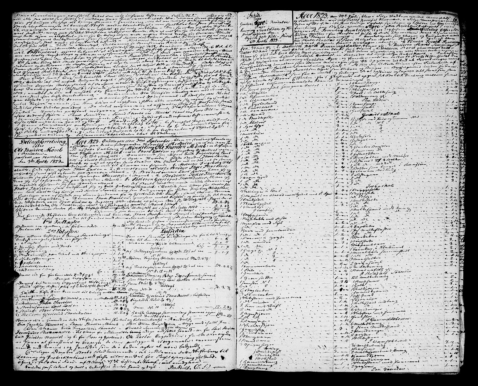 Østerdalen sorenskriveri, AV/SAH-TING-032/J/Ja/L0014: Skifteprotokoll - Nord-Østerdal, 1823-1830, p. 5b-6a